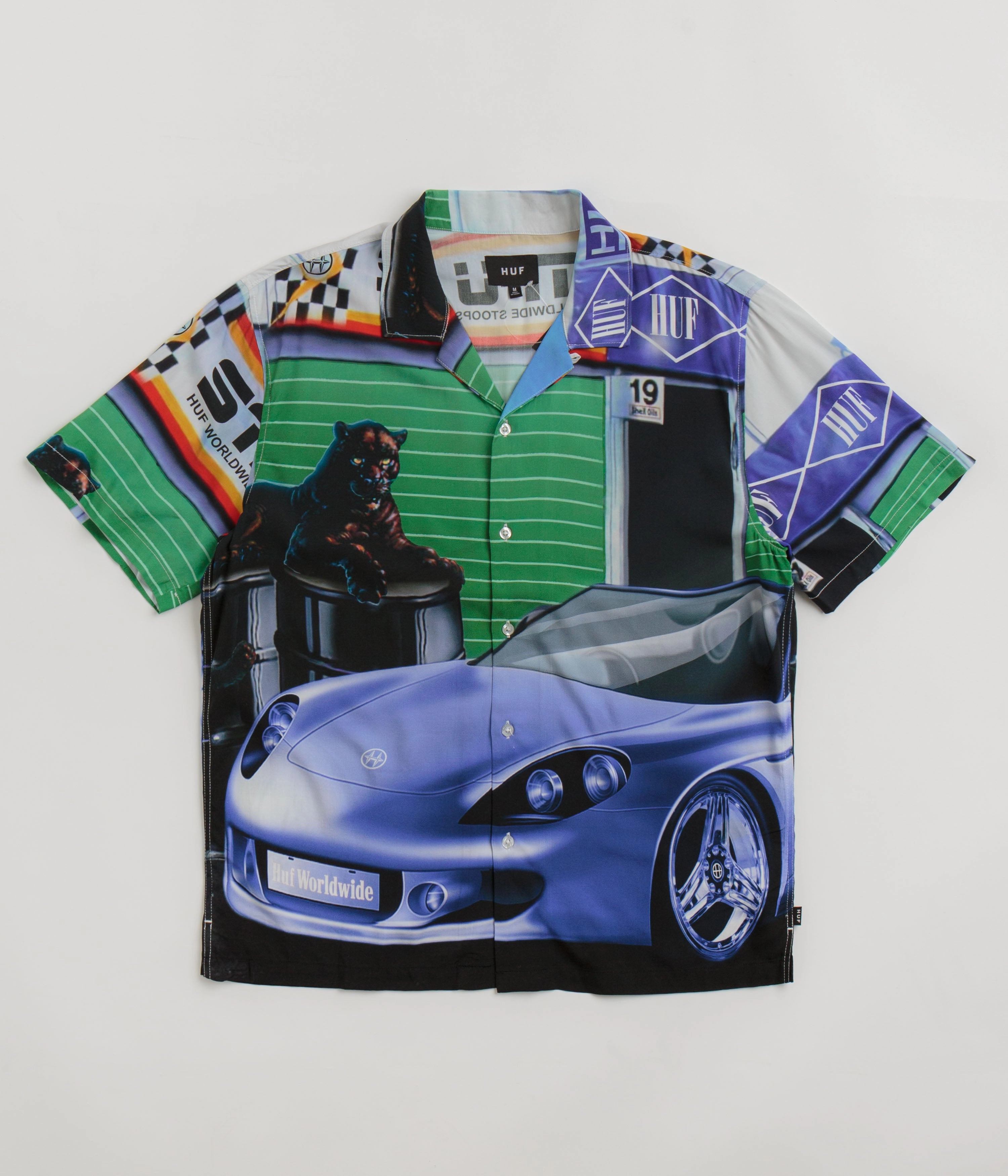 HUF Trophy Resort Short Sleeve Shirt - Multi Non Restrictive Armhole