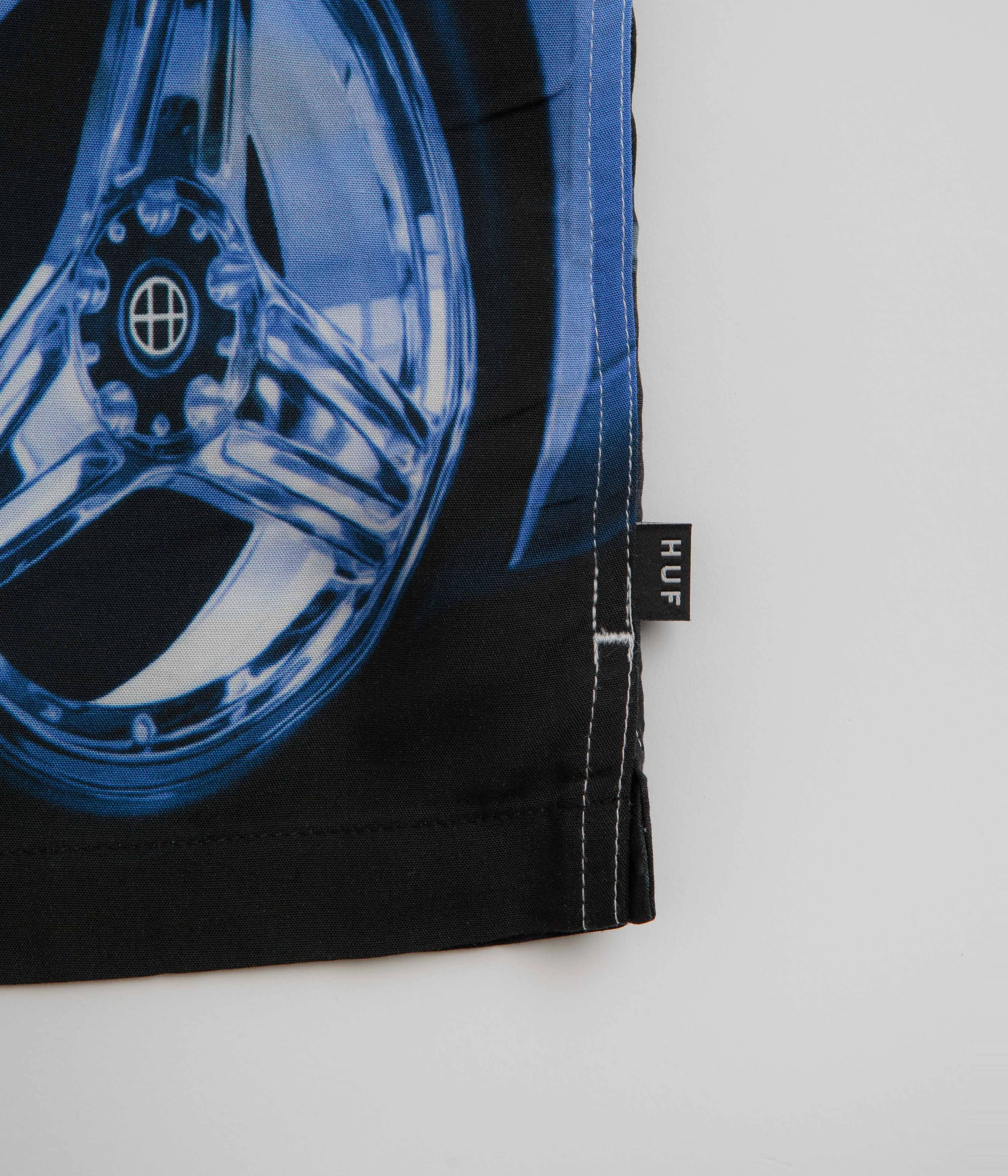 HUF Trophy Resort Short Sleeve Shirt - Multi Tailored Cuffs Friends Meetup