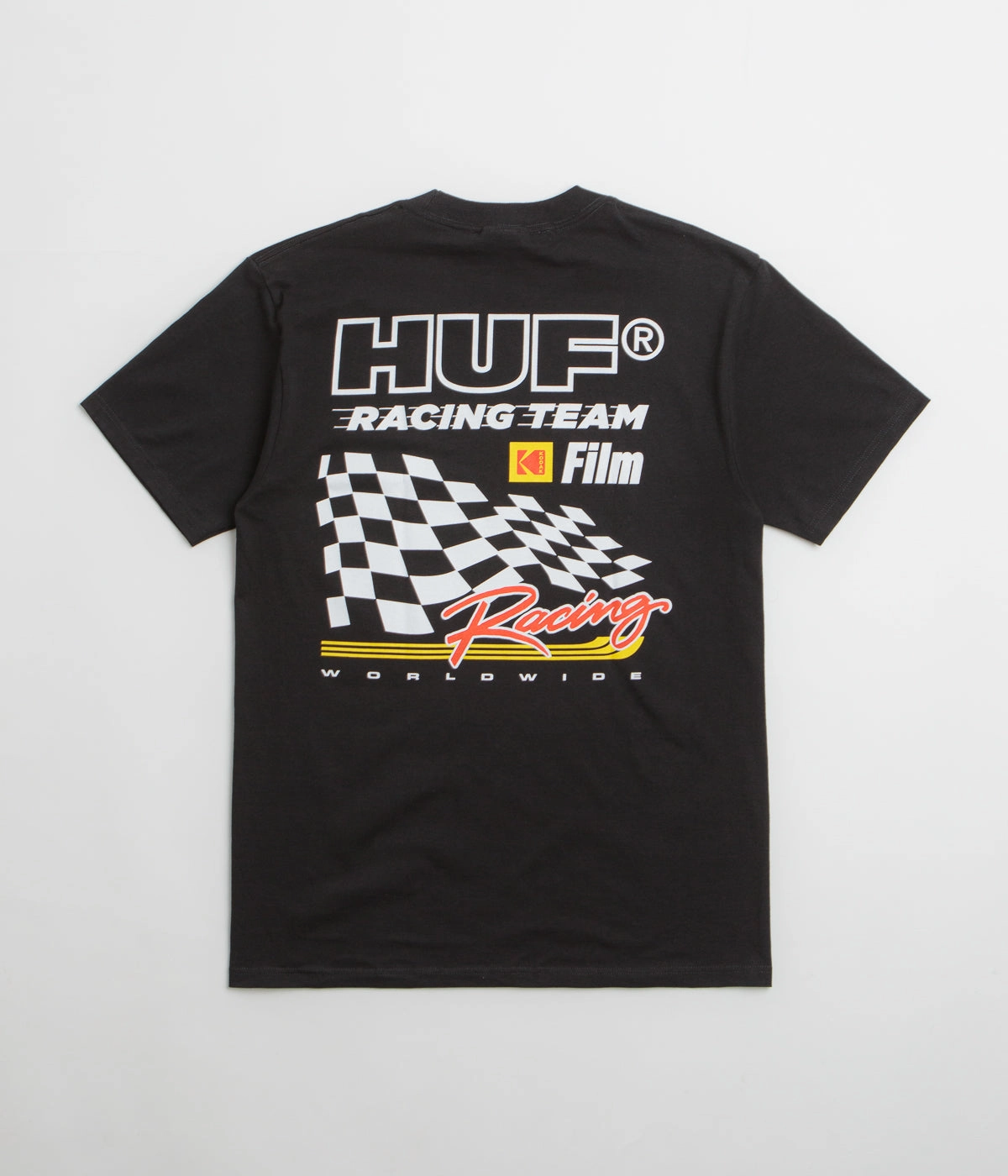HUF x Kodak Photo Finish T-Shirt - Black Breathable Mesh Panels