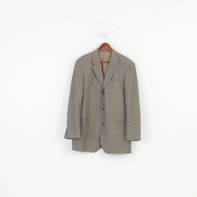 Easter Protective Layer Hugo Boss Men 102 40 Blazer Vintage Brown Wool Loro Piana Classic Breasted Vintage Jacket