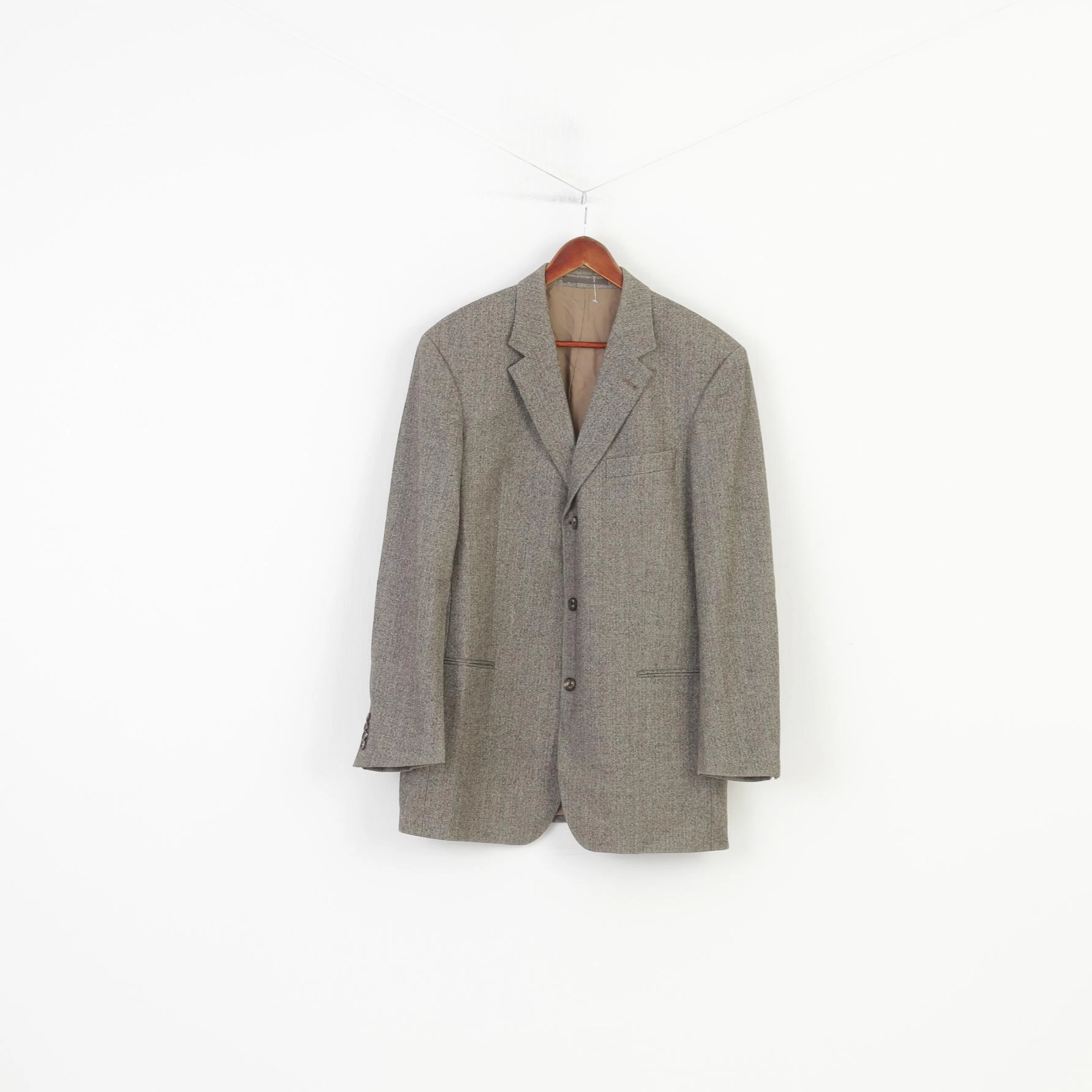 Easter Protective Layer Hugo Boss Men 102 40 Blazer Vintage Brown Wool Loro Piana Classic Breasted Vintage Jacket
