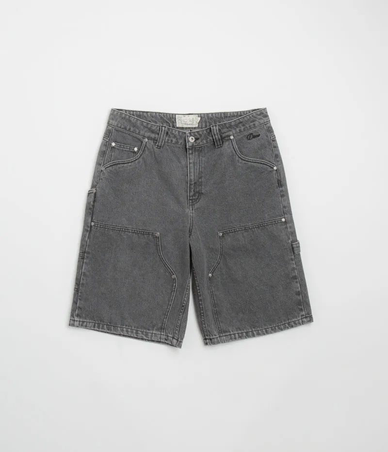 Dime Carpenter Denim Shorts - Faded Black Fitness Friendly