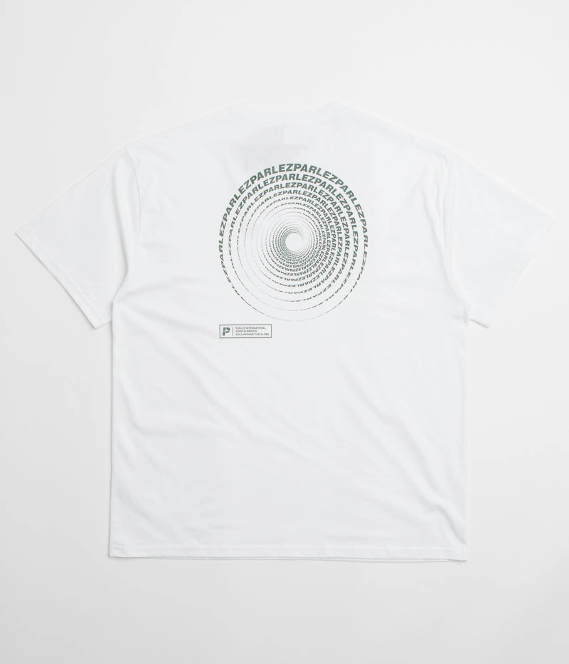 Parlez Luna Oversized T-Shirt - White Cashmere combination Organic Cotton Blend