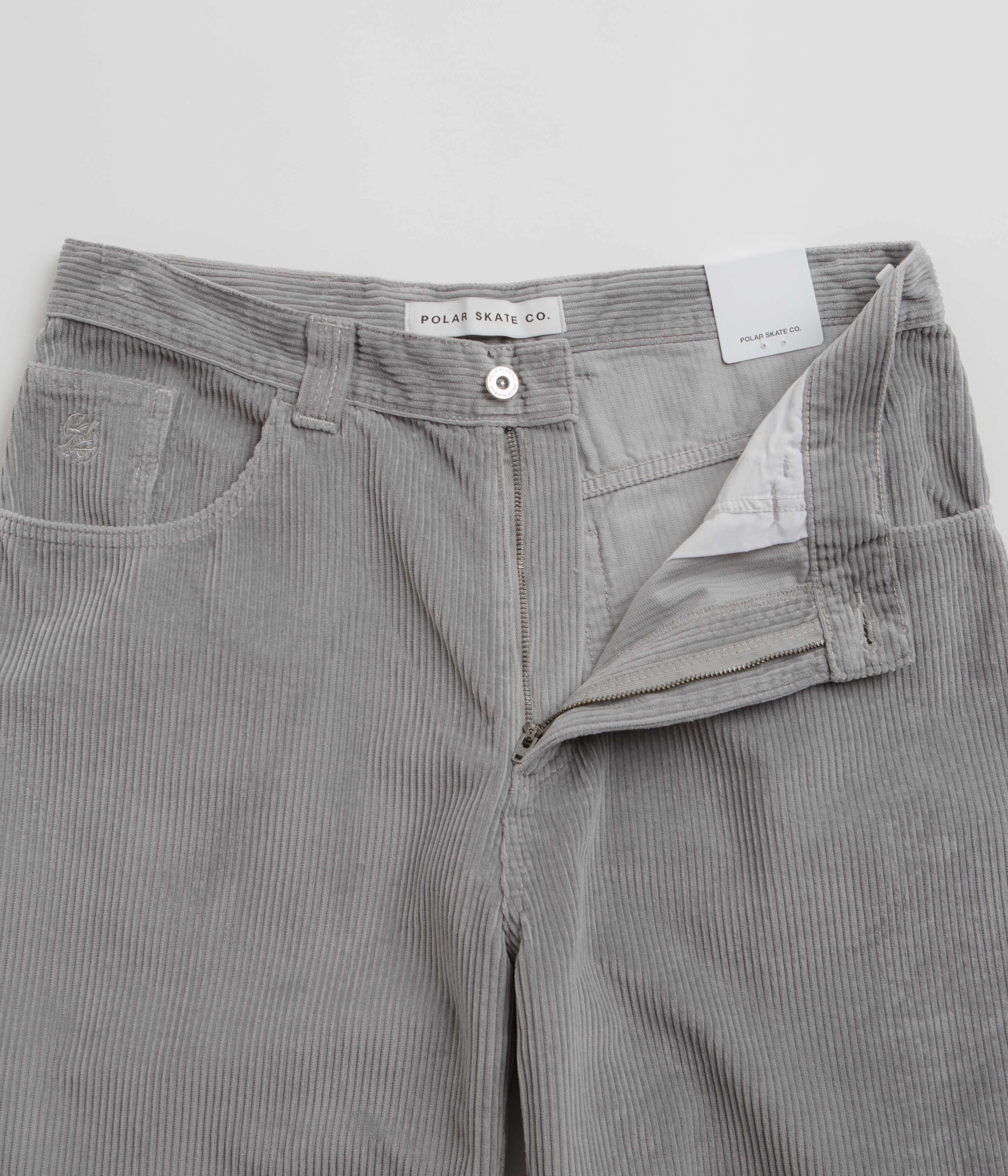 Easy Wear Polar 93 Cord Trousers - Silver