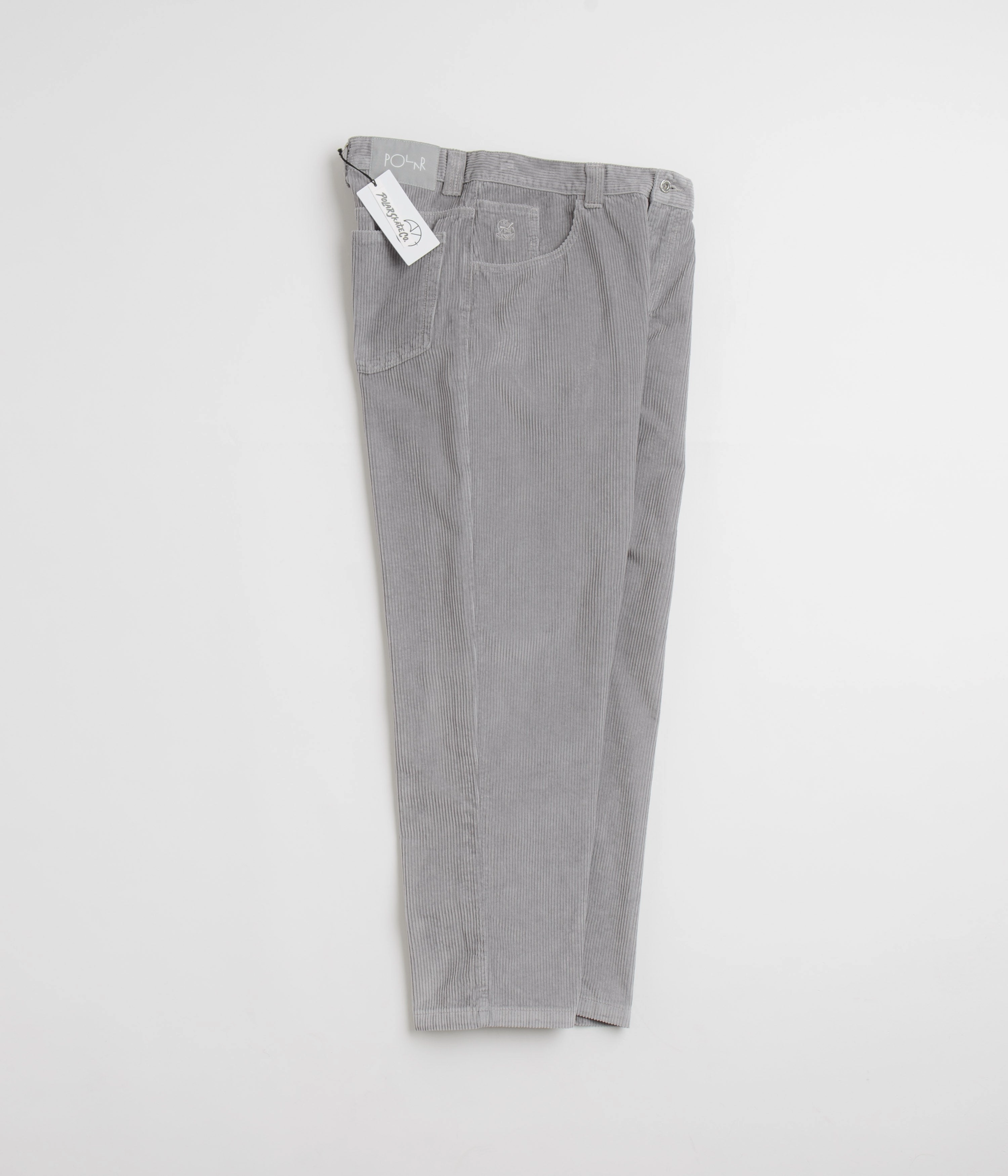 Sleek Style Polar 93 Cord Trousers - Silver