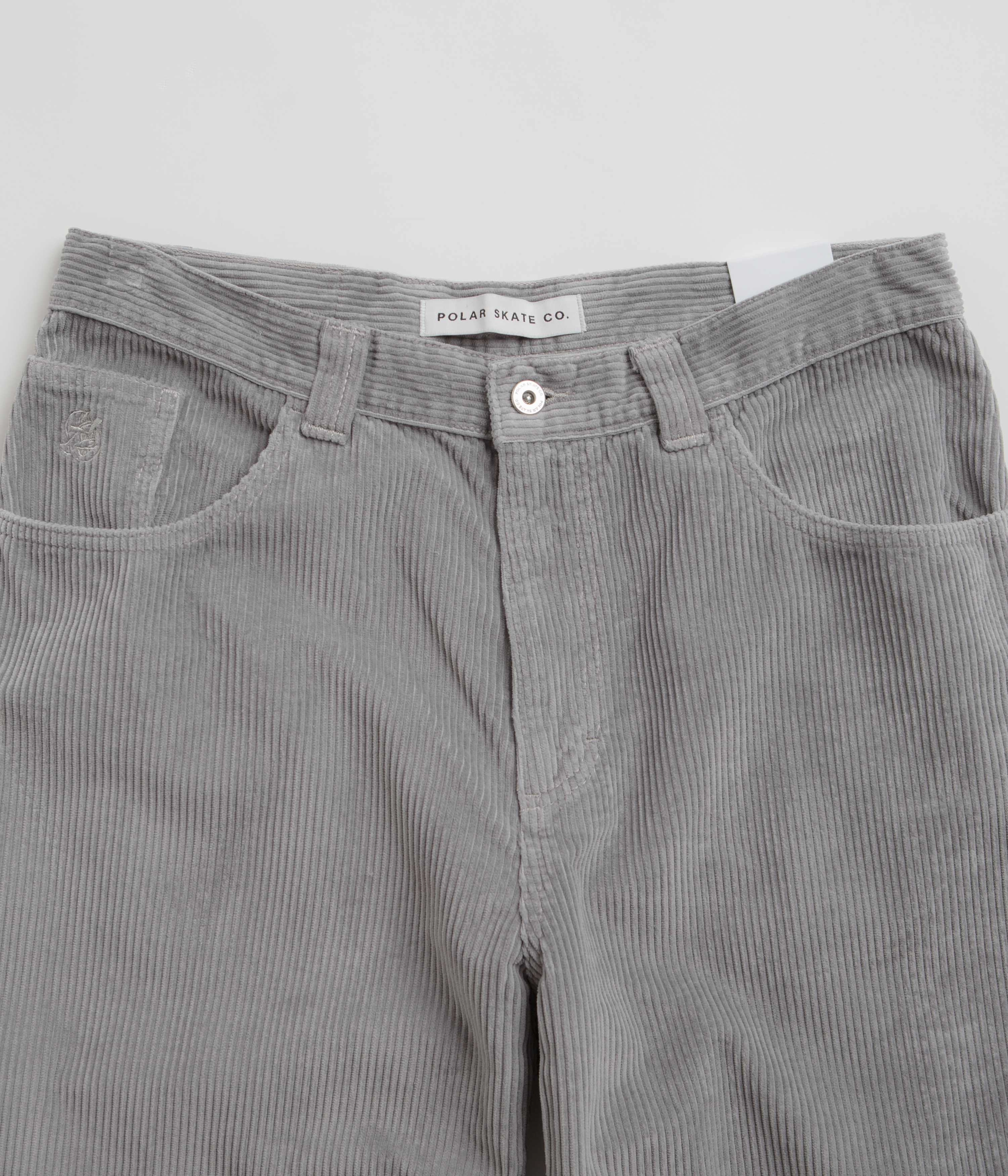 Polar 93 Cord Trousers - Silver High Durability Thread SturdyBeltLoops