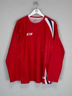 2005/06 CHIVAS GUADALAJARA GK SHIRT (L) REEBOK Anti Pilling Surface Treatment Quick Pull