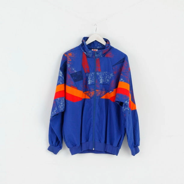 Flexible Shell Ibo Design Mens L Jacket Navy Blue Lightweight Tactel Nylon Full Zipper Unisex Top