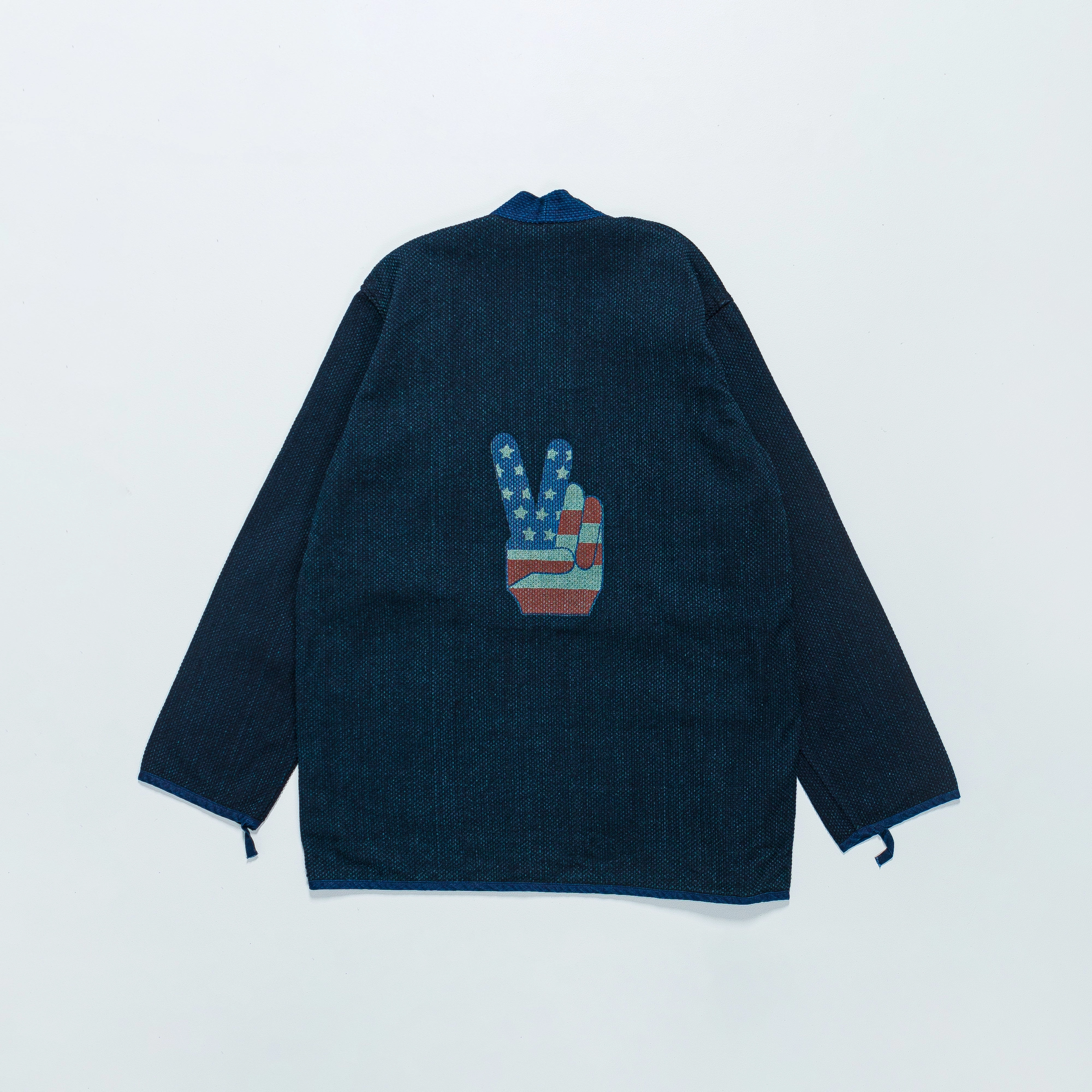 IDG DO-GI Canvas Sha-Ka Jacket (Freedom) - Indigo Fur Trim