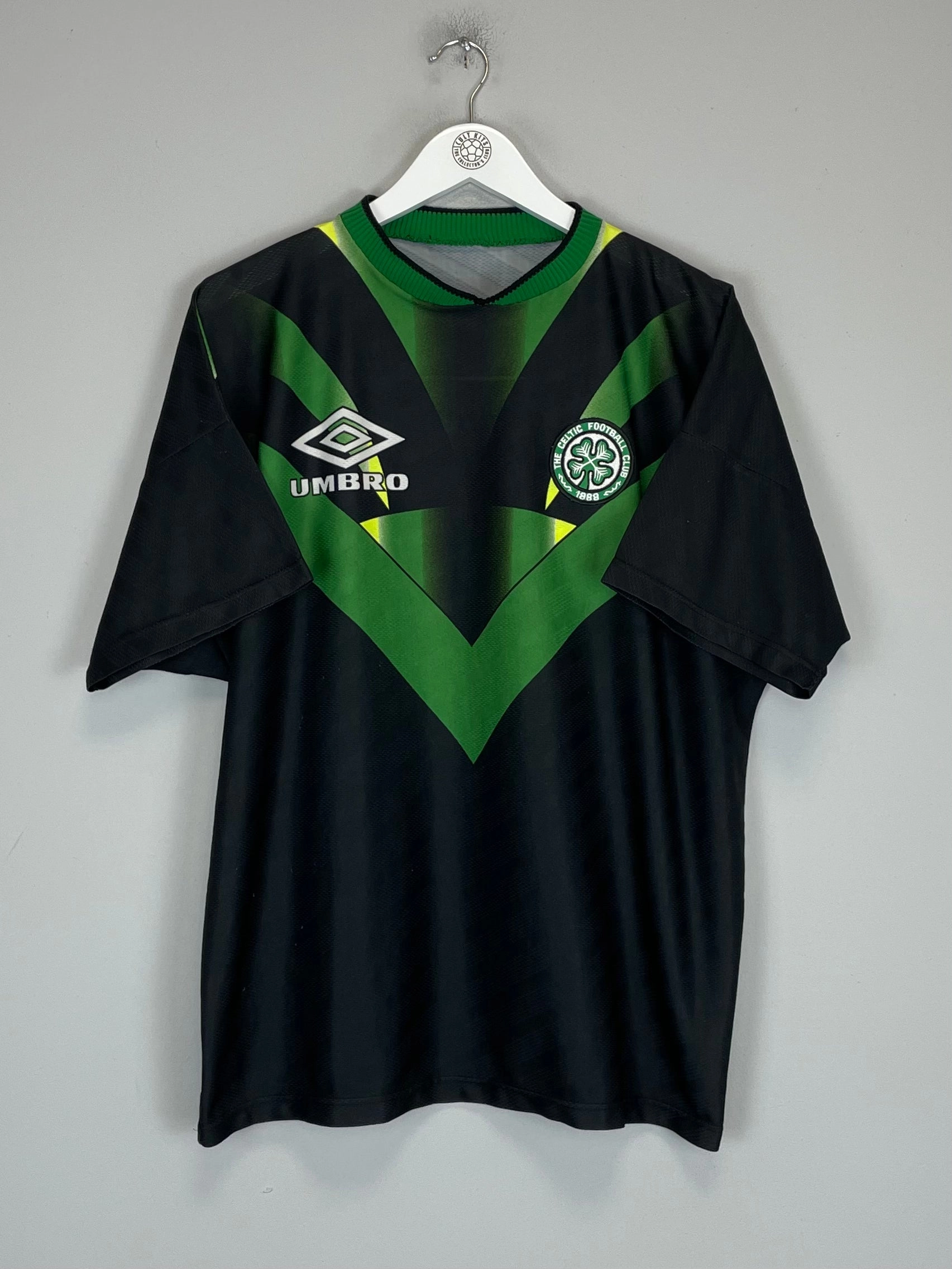 Bonded Armhole 1994/96 CELTIC TRAINING SHIRT (L) UMBRO