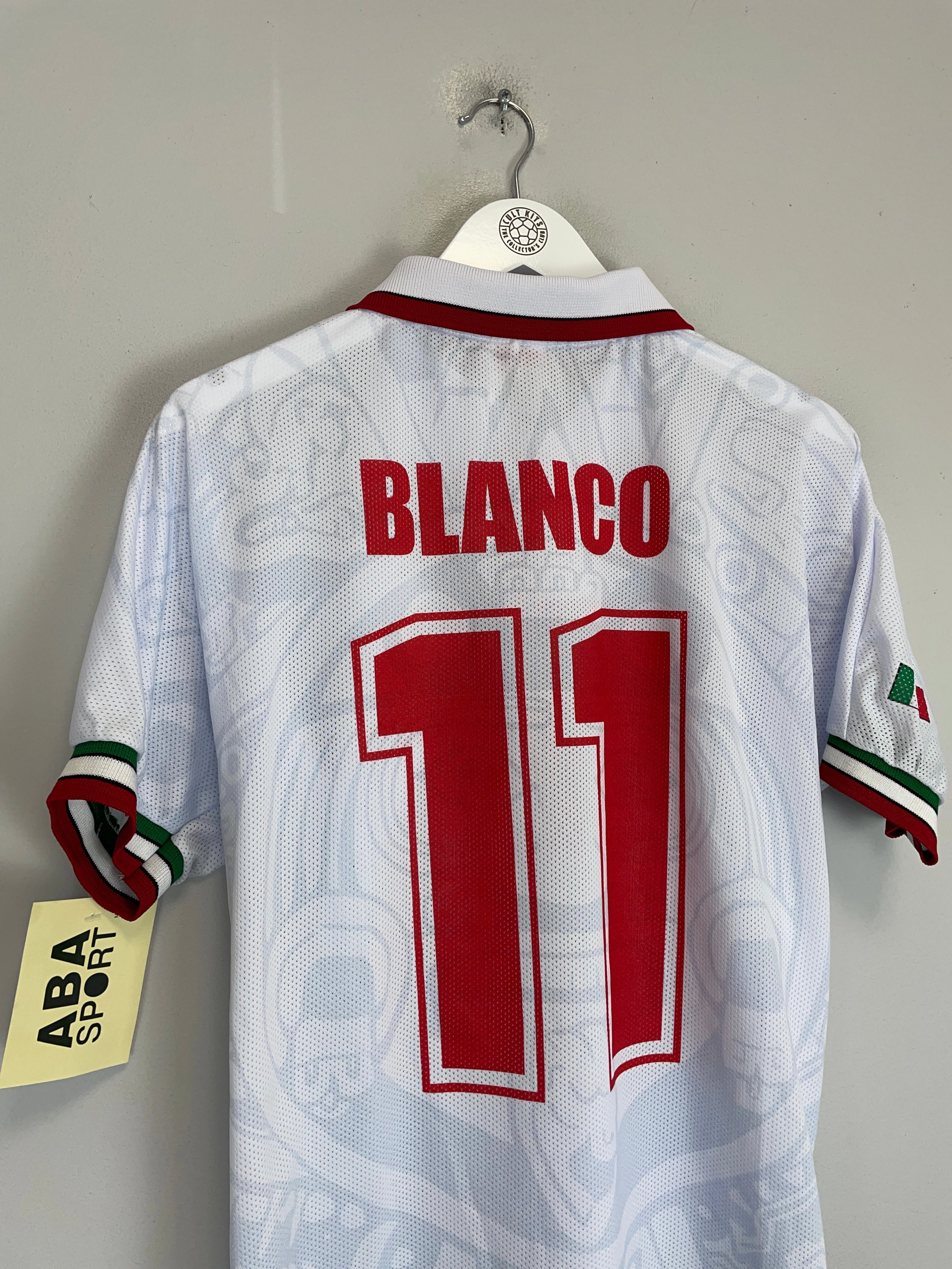 Brushed Interior High Compression Knit 1998 Mexico Blanco #11 *Reissue* World Cup Edition Away (Multiple) ABA Sport