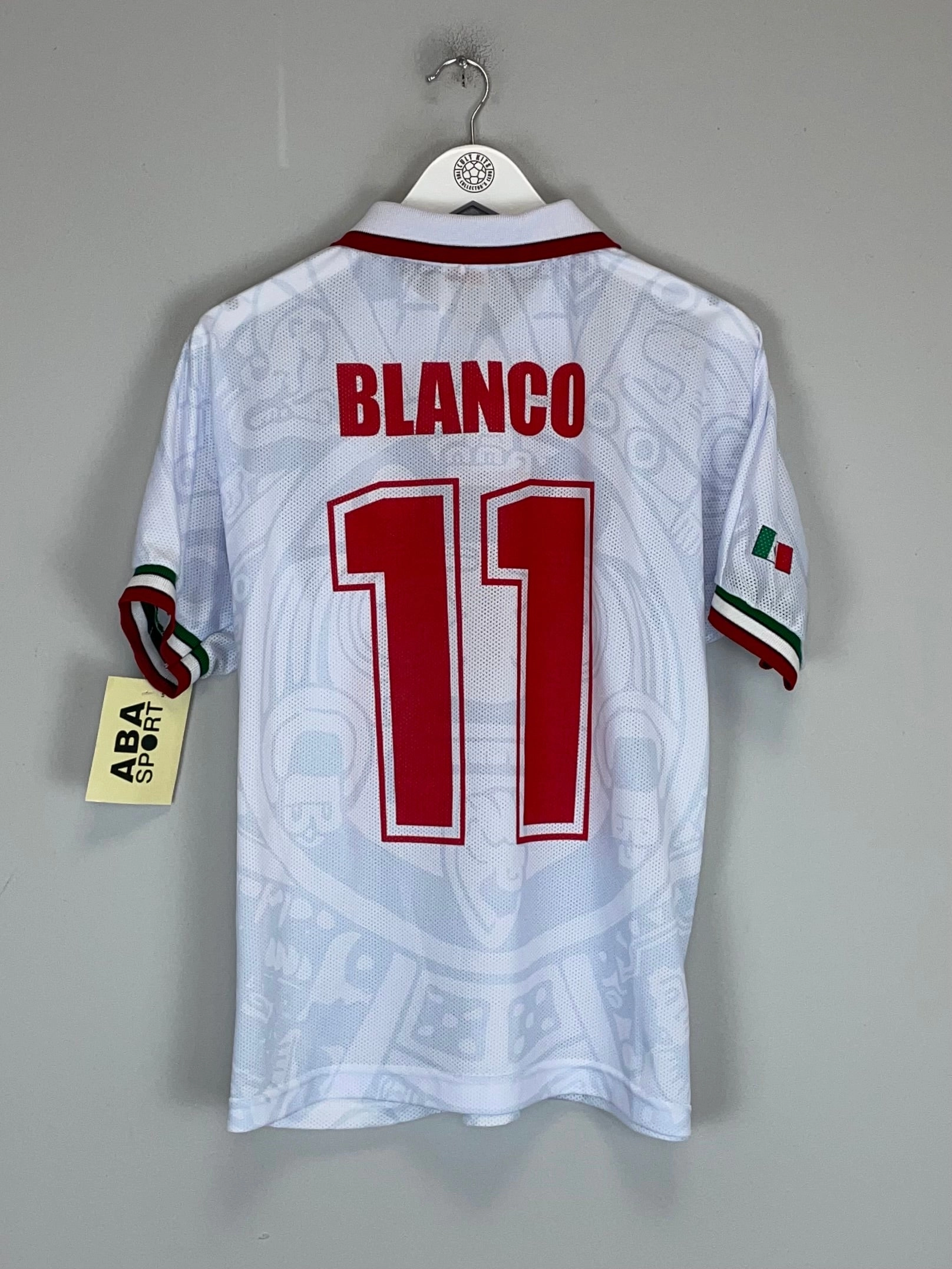 Soft Binding Edges 1998 Mexico Blanco #11 *Reissue* World Cup Edition Away (Multiple) ABA Sport