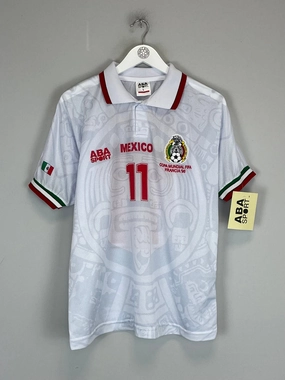 1998 Mexico Blanco #11 *Reissue* World Cup Edition Away (Multiple) ABA Sport Fast Layering