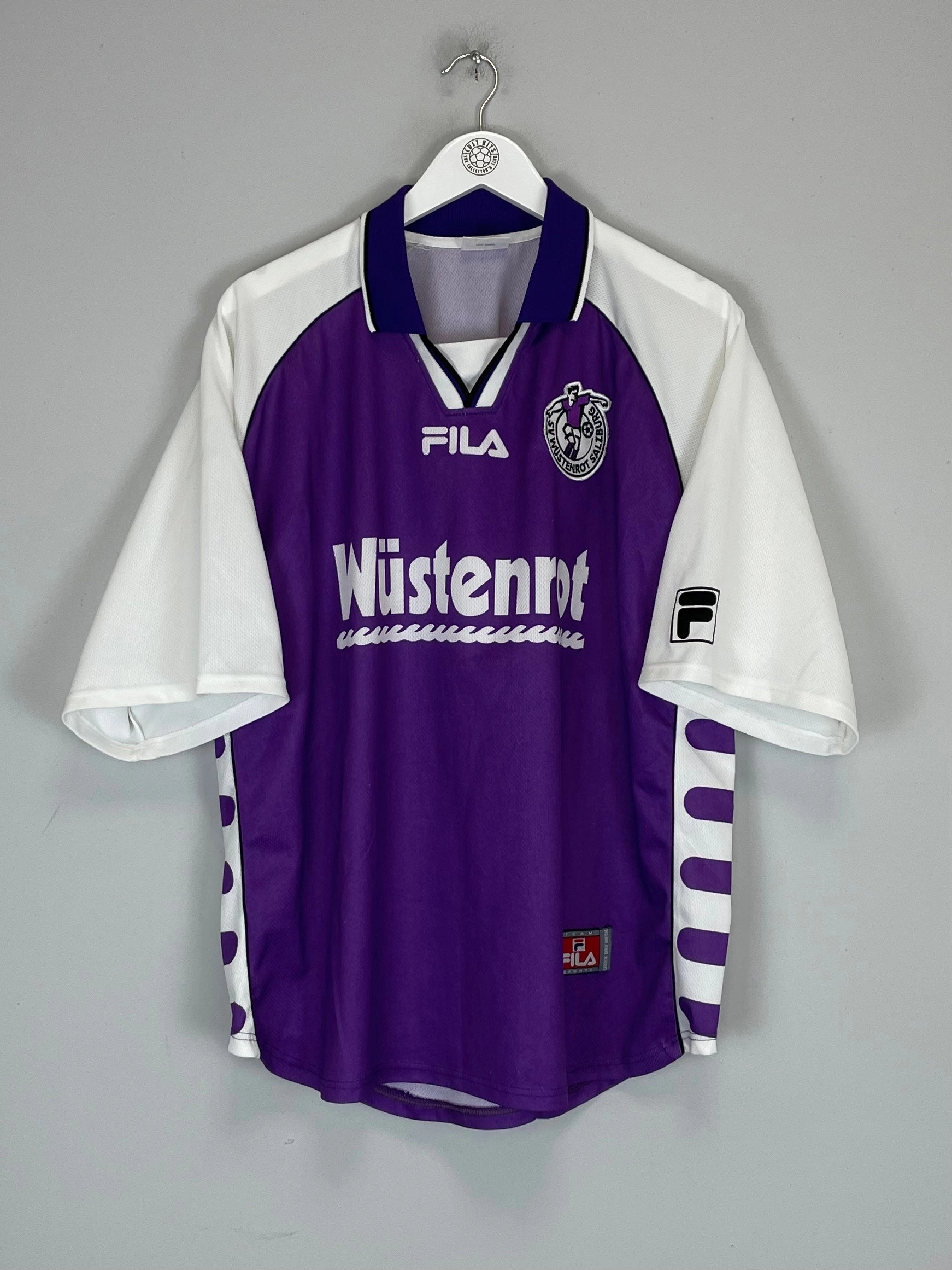 2000/01 WUSTENROT SALZBURG #10 AWAY SHIRT (XL) FILA Cool Texture