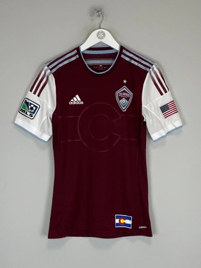 2013/14 COLORADO RAPIDS *SQUAD SIGNED* PLAYER ISSUE HOME SHIRT (S) ADIDAS Low Bulk Design Core Fit