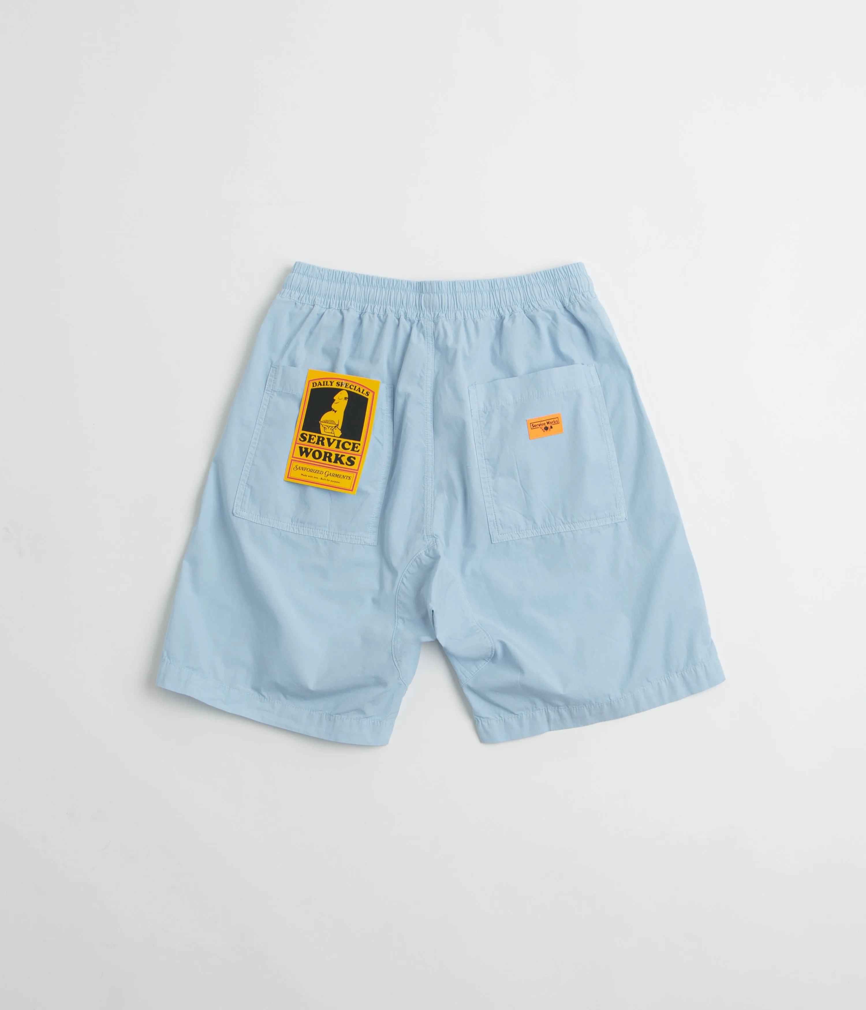 Service Works Poplin Chef Shorts - Powder first day of school
