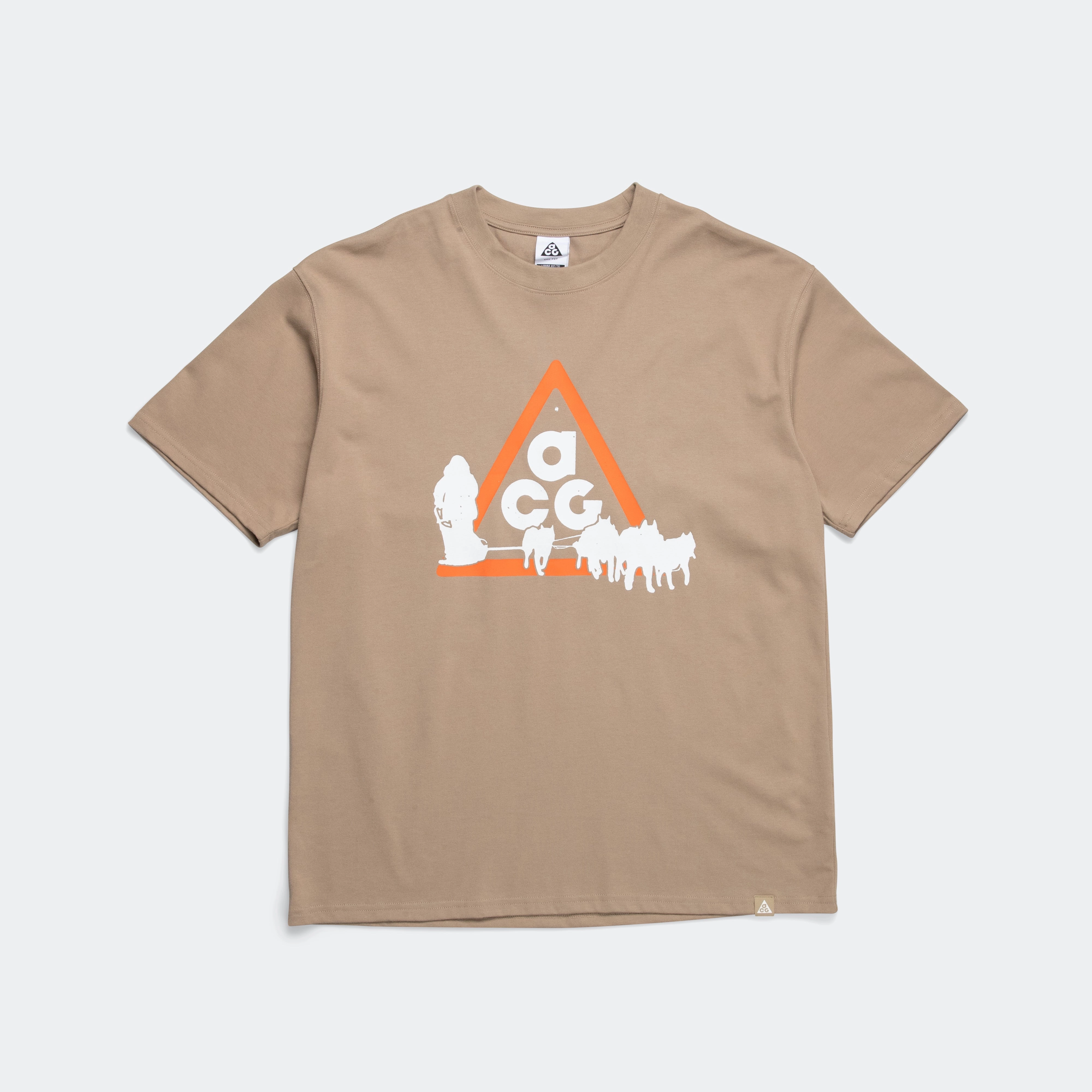 Dri-FIT 'Dog Sled' SS Tee - Khaki Comfy Look Wear Versatile Layering Piece