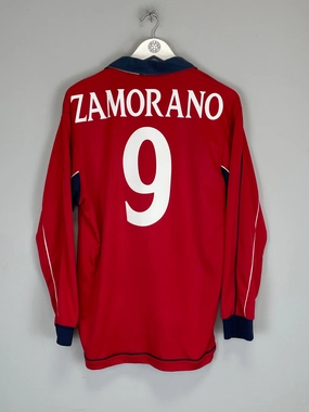 Reinforced Seams Abrasion Resistant Fabric 2000/02 CHILE ZAMORANO #9 L/S HOME SHIRT (L) UMBRO