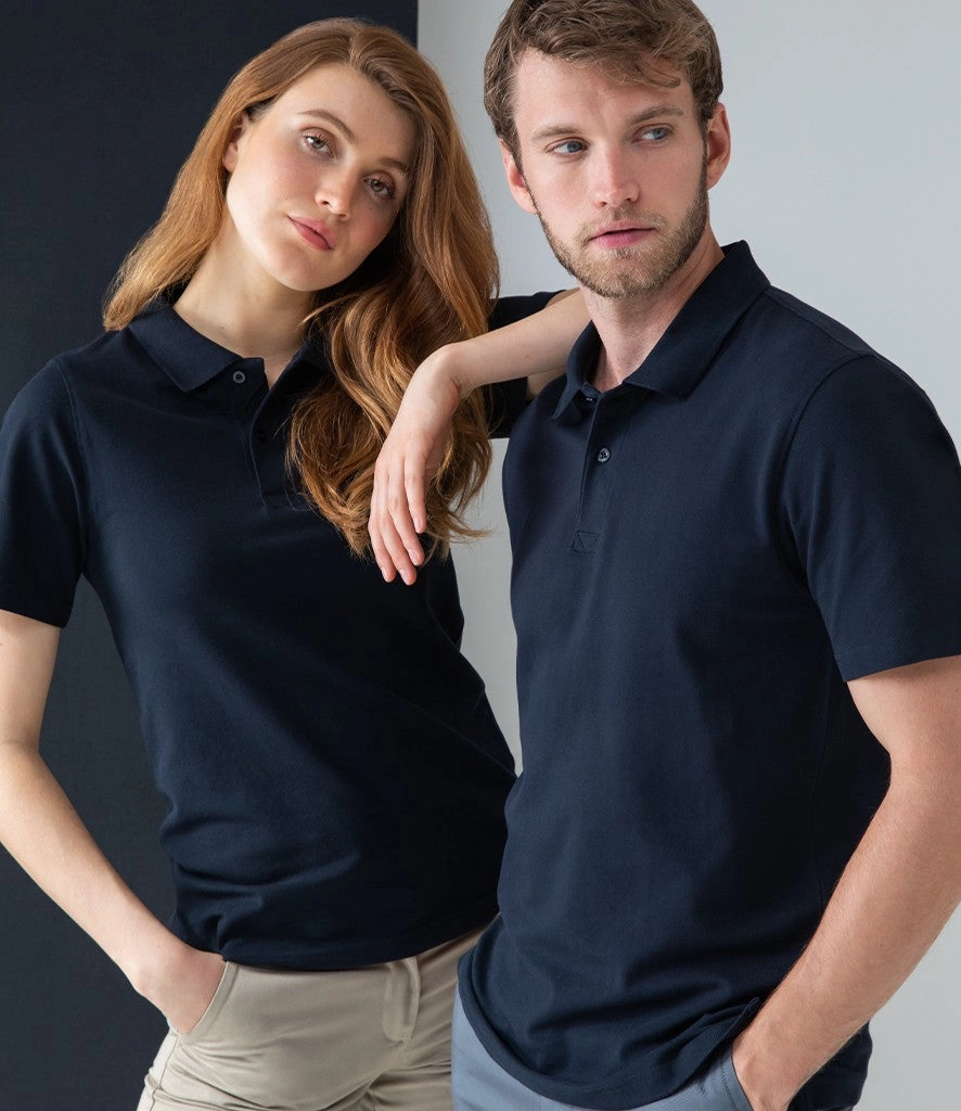 Breathable wear Stretch Pique Polo | BLACK