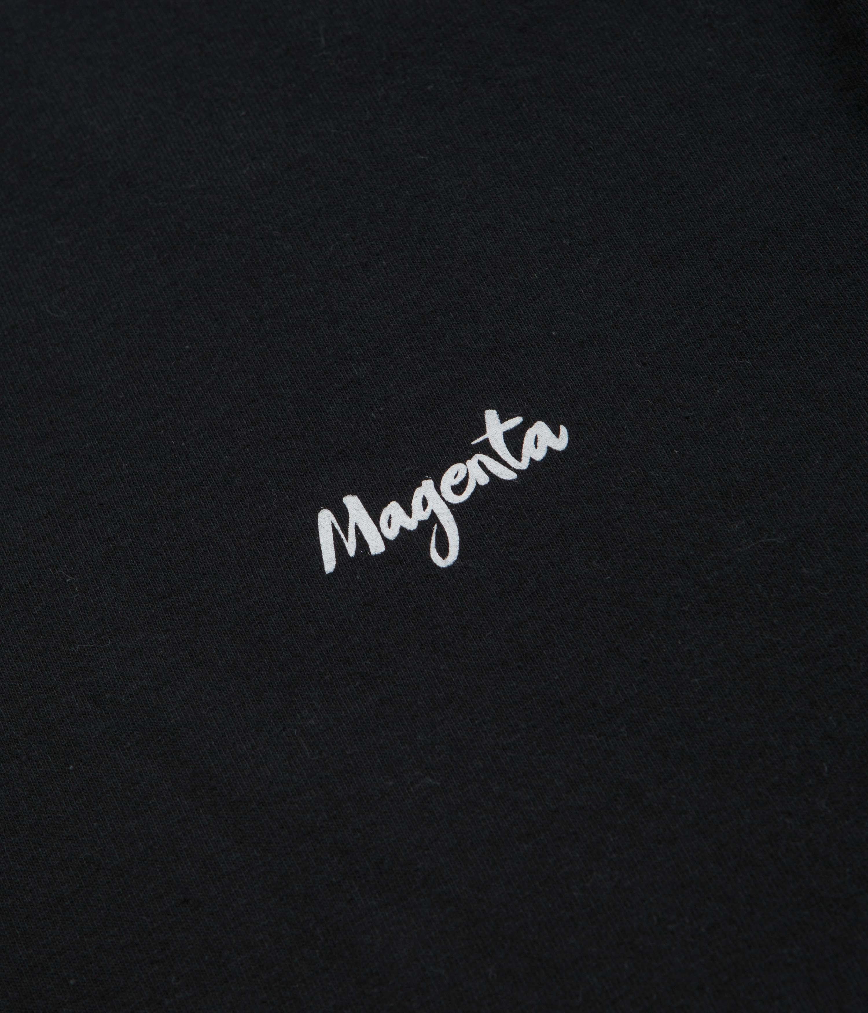 Colorfast Material Magenta Femme T-Shirt - Black