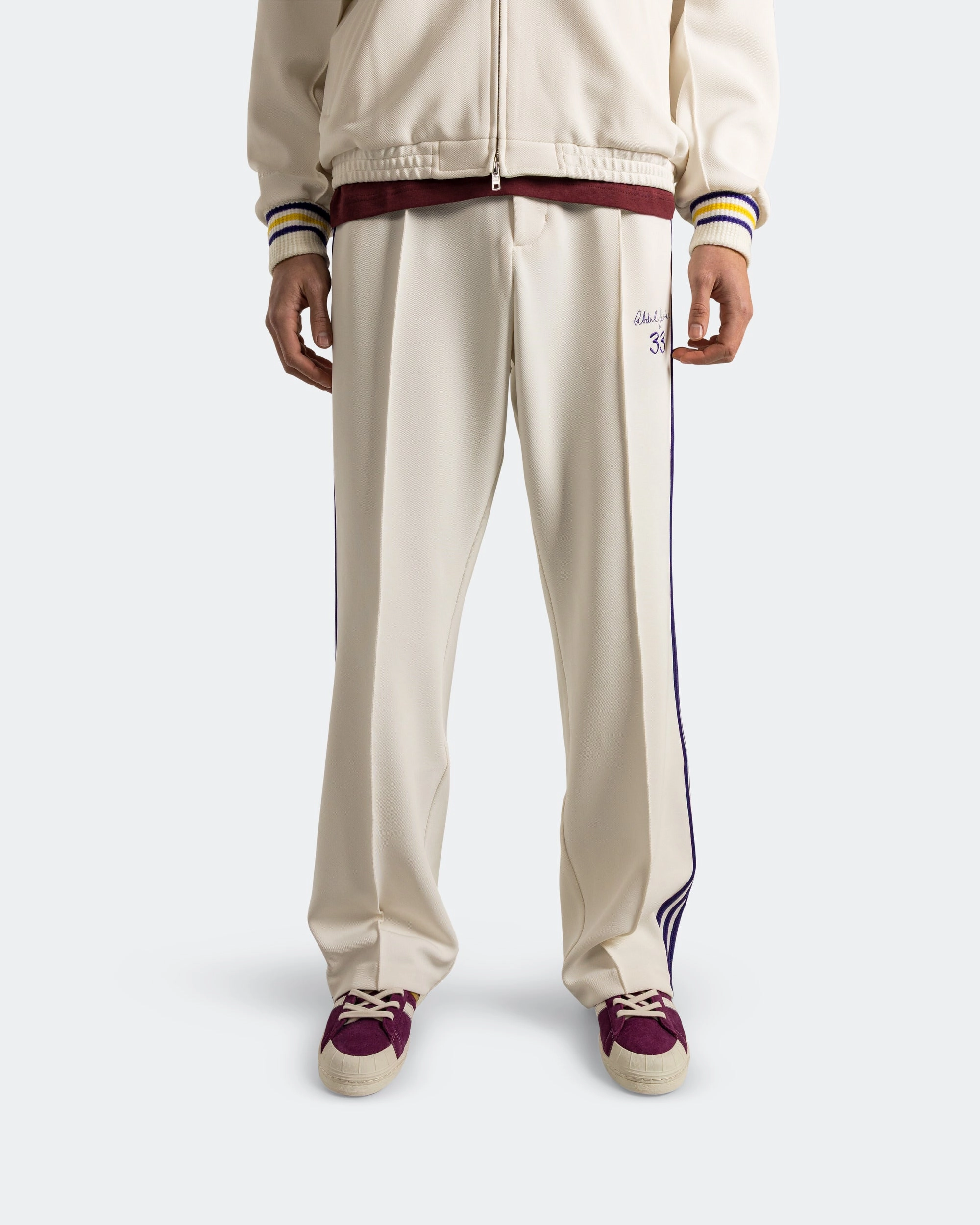 Reflective Trim Options UVProtectiveLayer Jabbar Track Pant x Wales Bonner - Chalk White