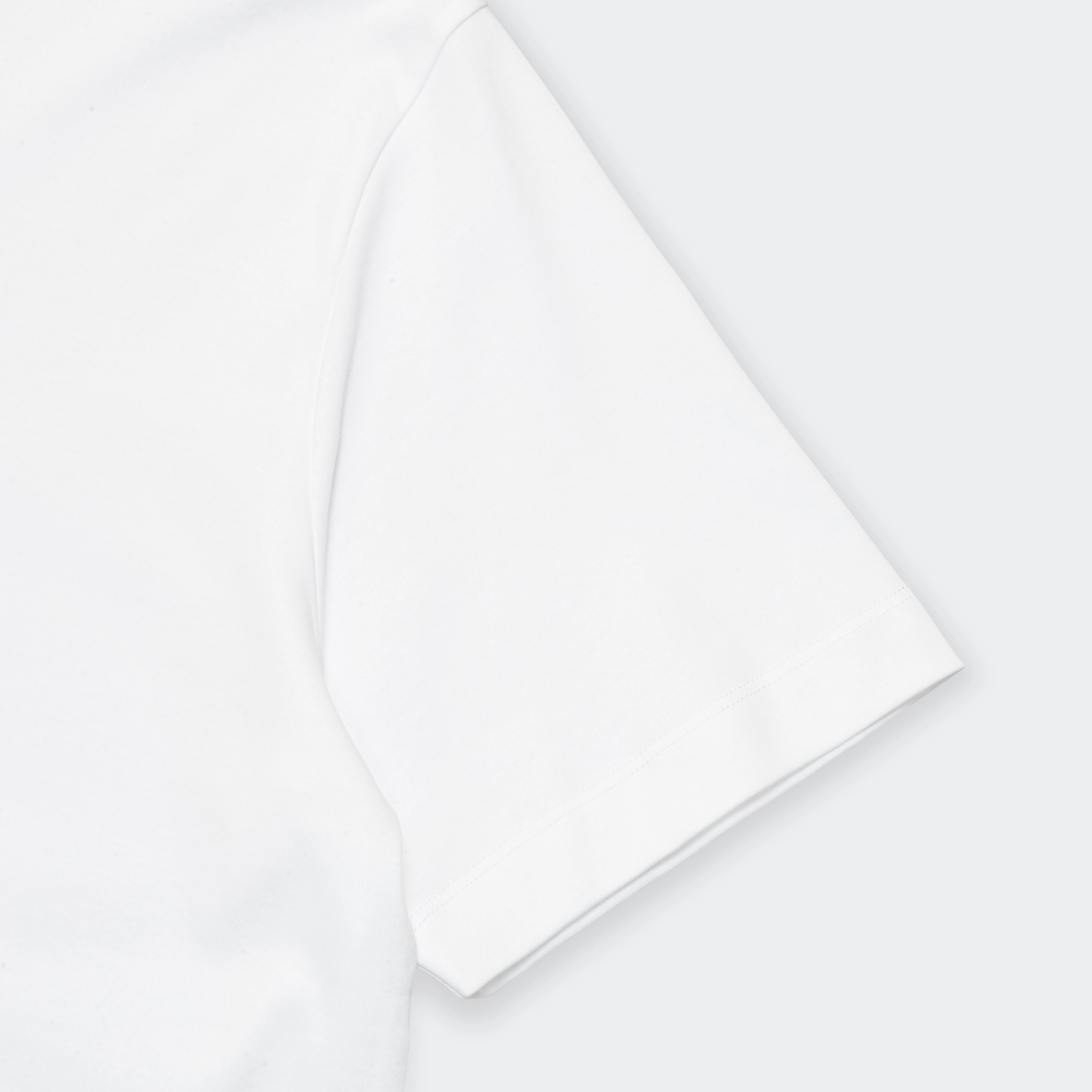 Lightweight texture All-Weather Ready Jakob Organic Interlock Jersey Print 2 - White