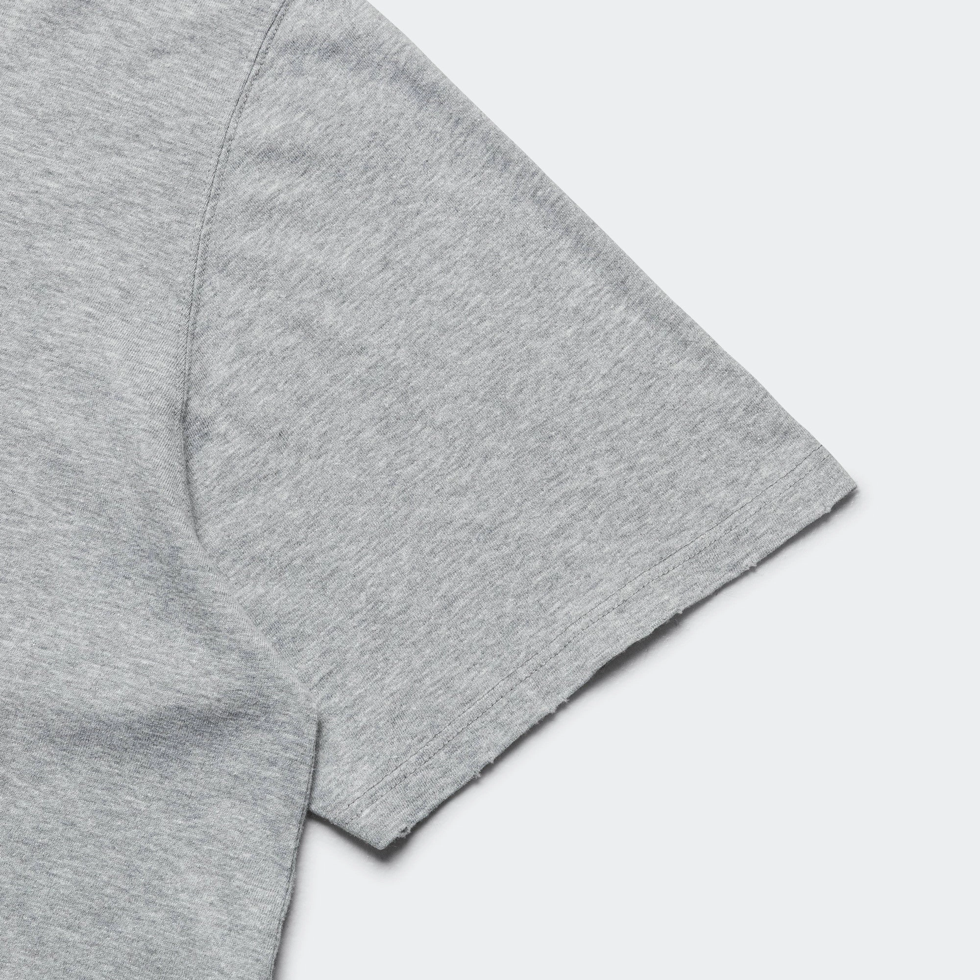 Polka Dot Pattern Comfort Apparel Japan Print SS T-Shirt - Heather Gray