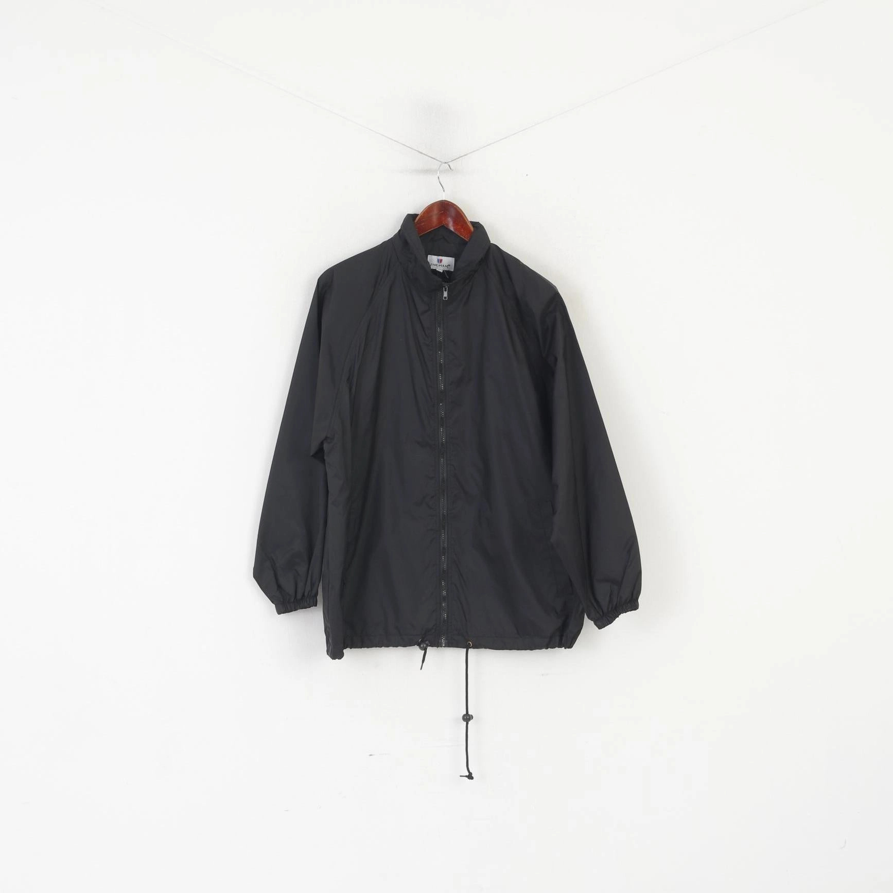 Rugged Outerwear Receipt Jingham Men S Jacket Black Nylon Waterproof Full Zipper Lightweight Top