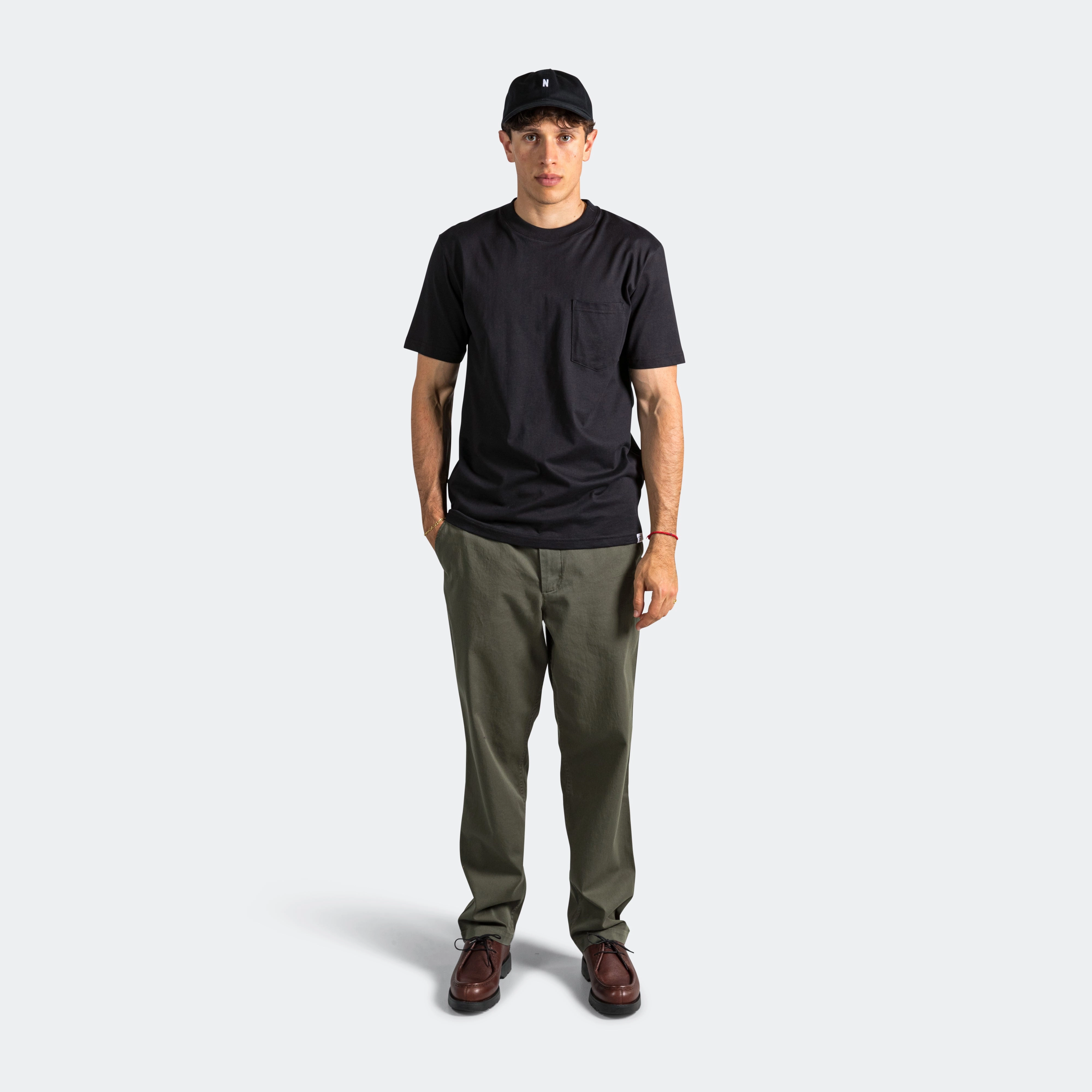 Johannes Pocket T-Shirt - Black Long Sleeve Casual Vibe Wear