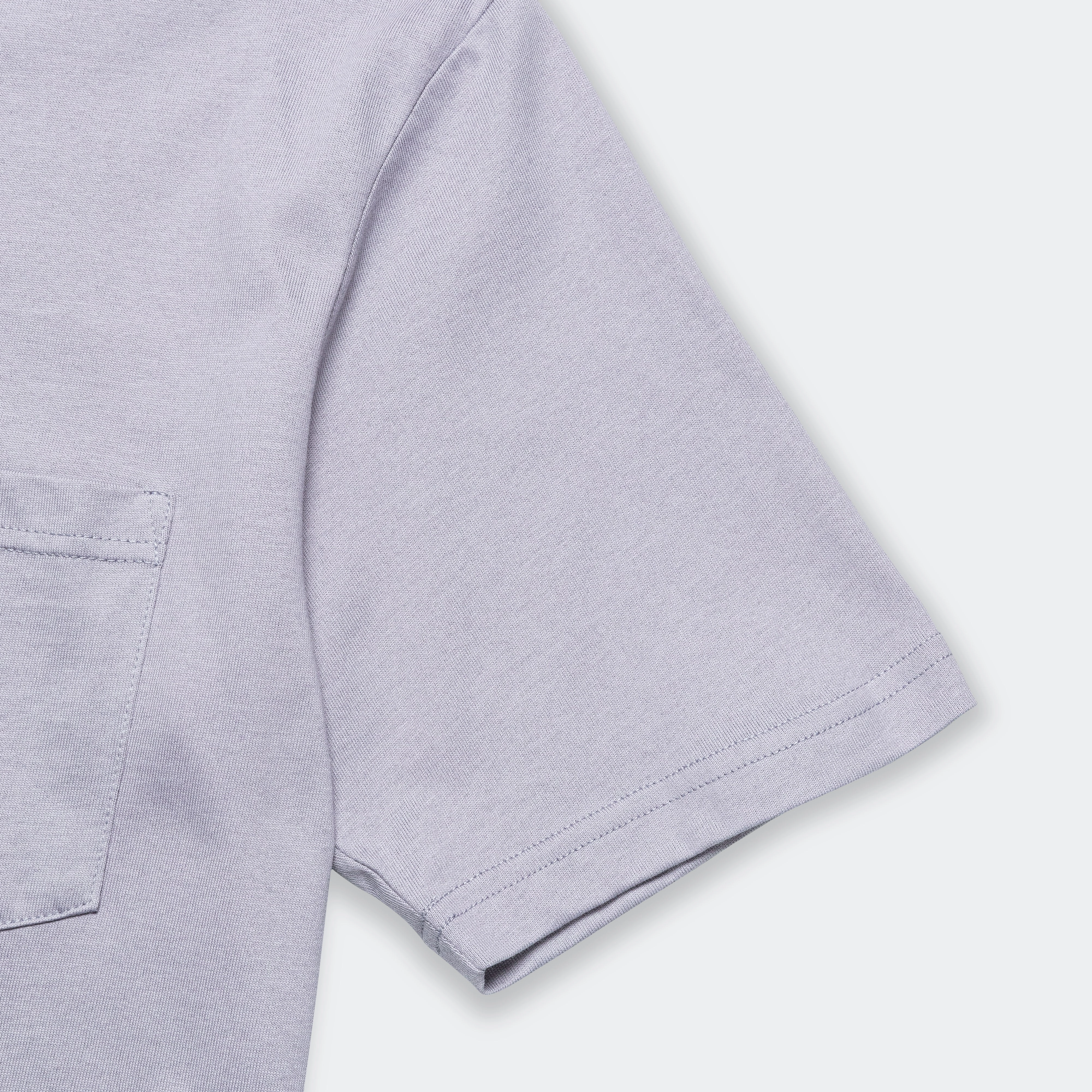Street Fashion SeamFreeShoulders Johannes Pocket T-Shirt - Crocus Purple