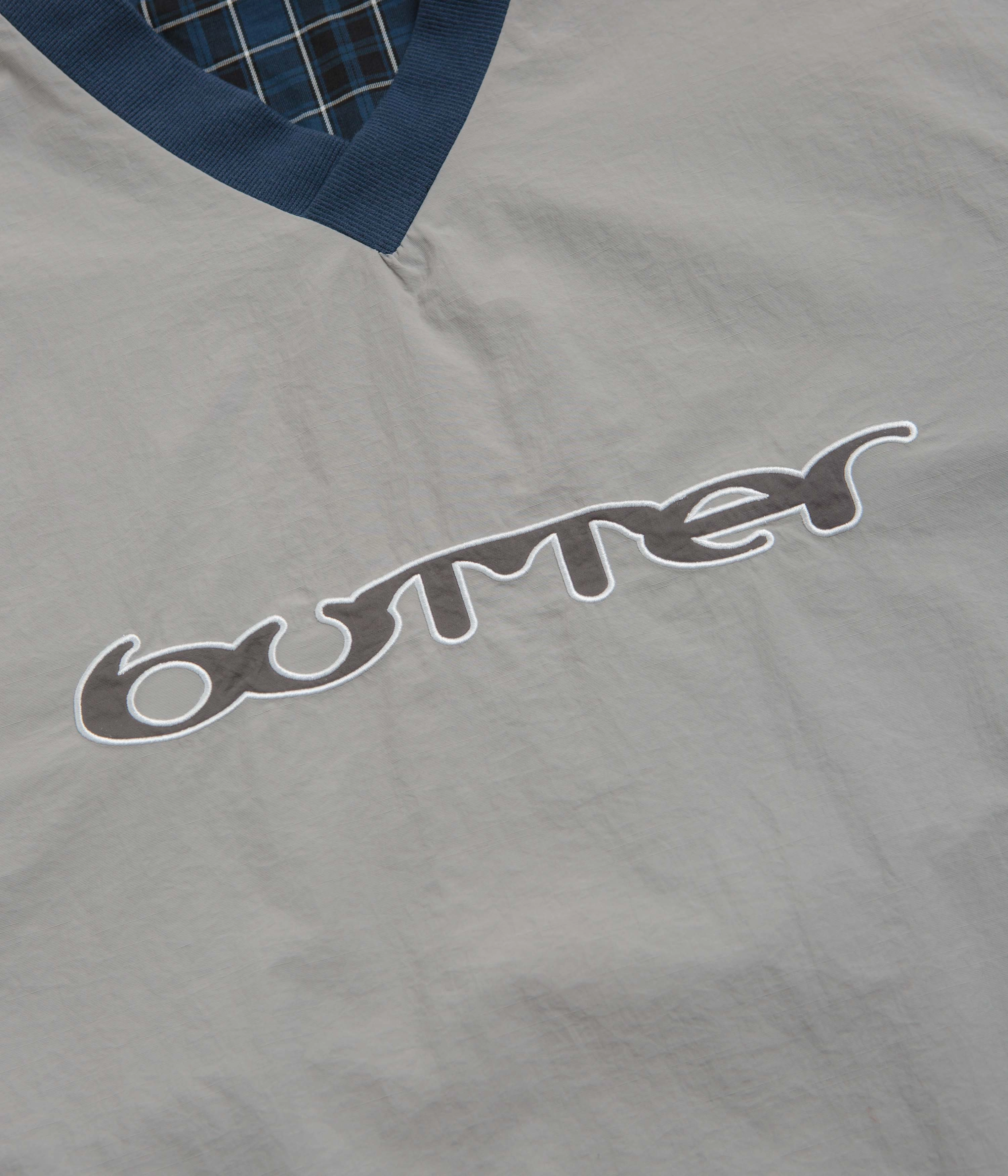 Butter Goods Reversible Dugout Pullover Jacket - Grey / Navy Performance Wear