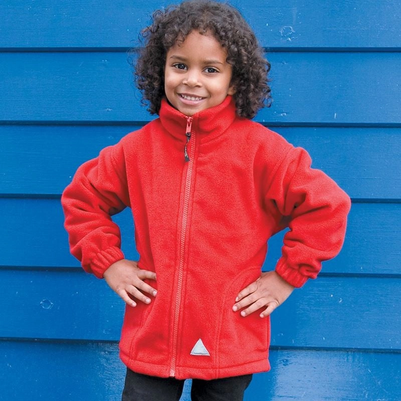 Junior Full Zip Active Fleece Jacket | BLACK Evening Wear