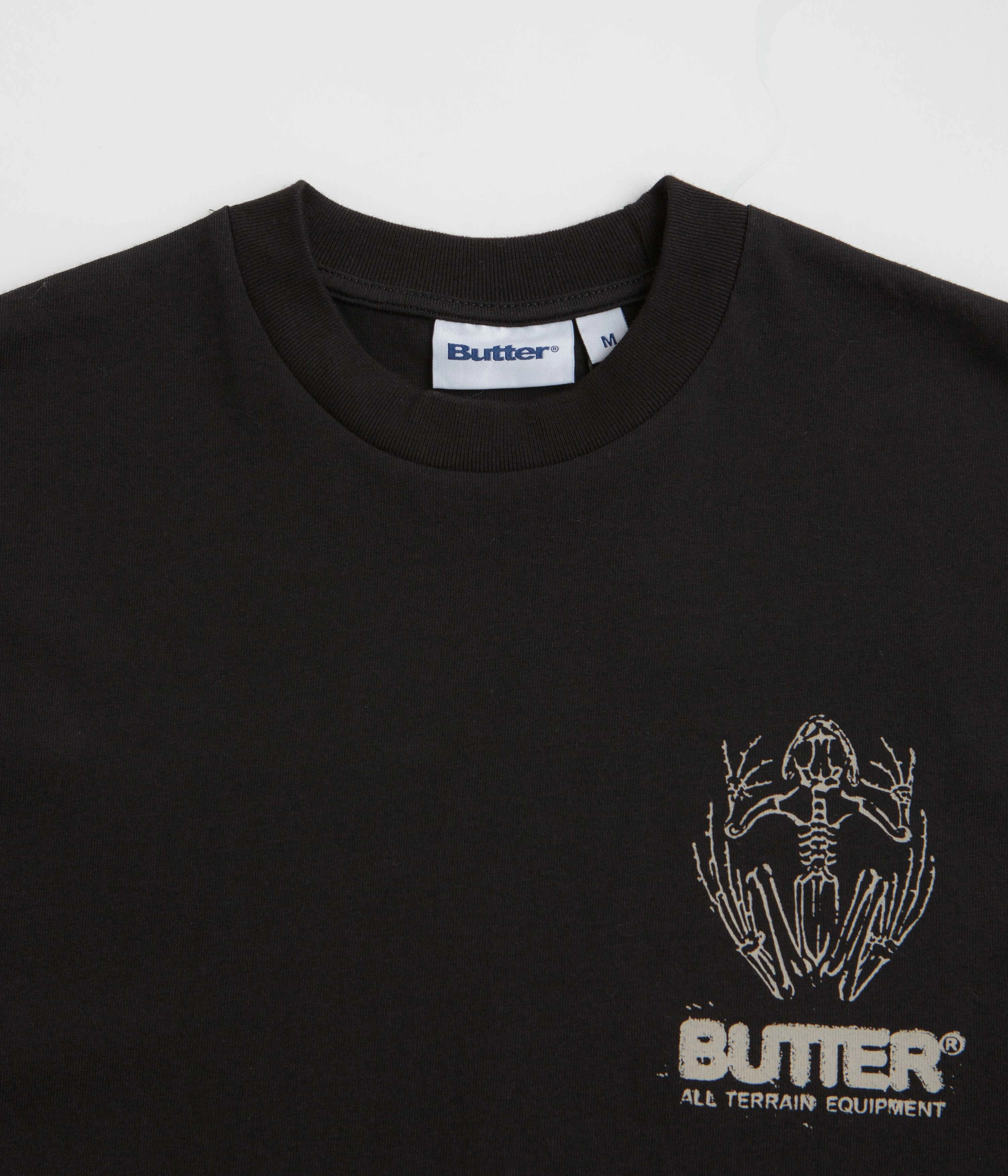 Butter Goods Fossil T-Shirt - Black Cozy Wearable Comfy Essentials Wear