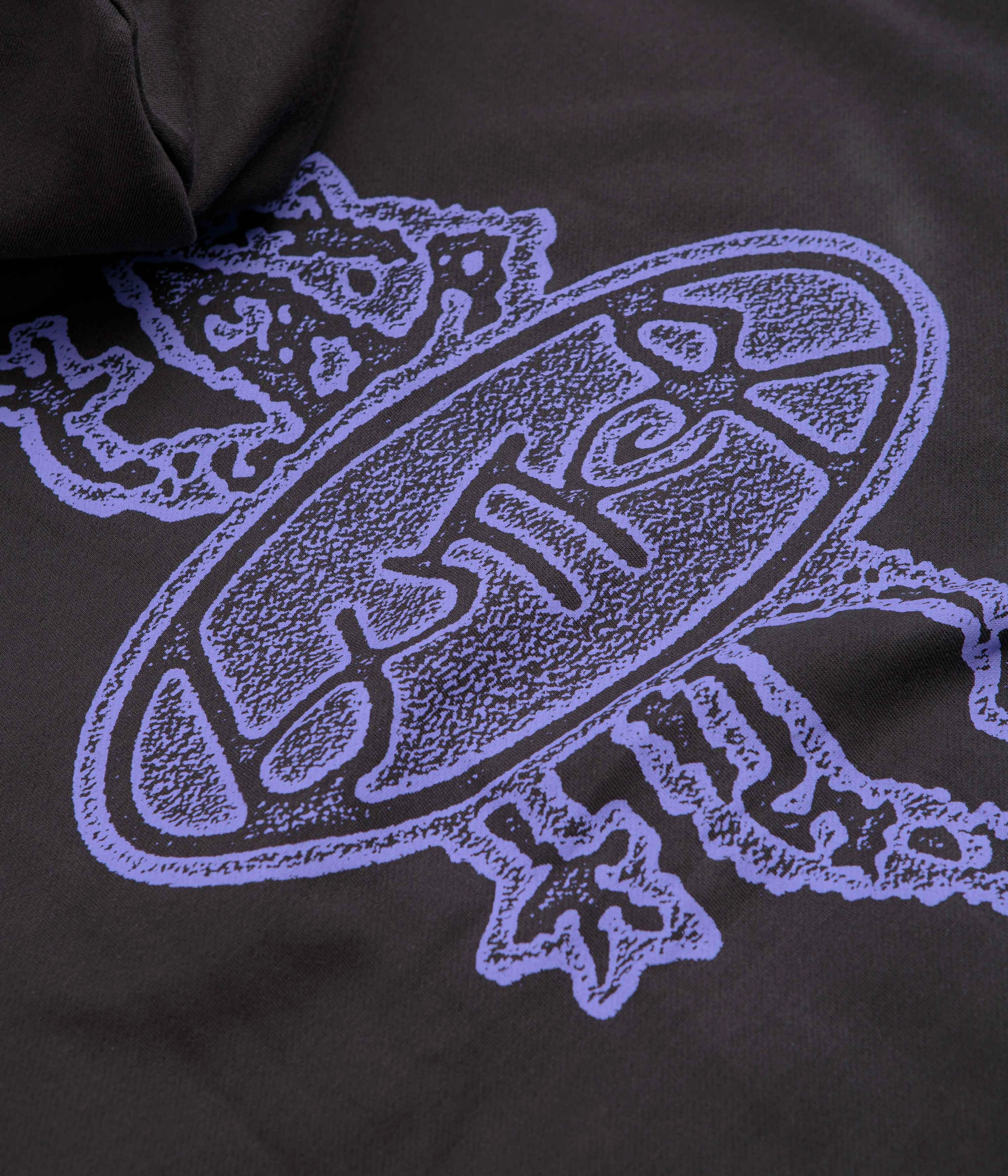 Flexible Hood Structure Butter Goods Wipeout Hoodie - Washed Black