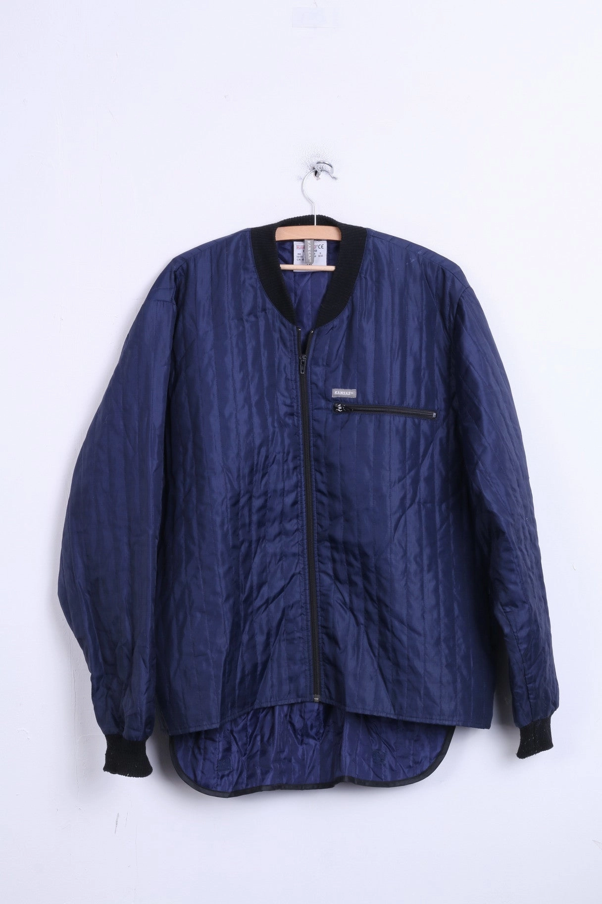 Dirt Repellent Surface Kansas Mens 2XL 47/49 Jacket Bomber Thermo Quilted Navy