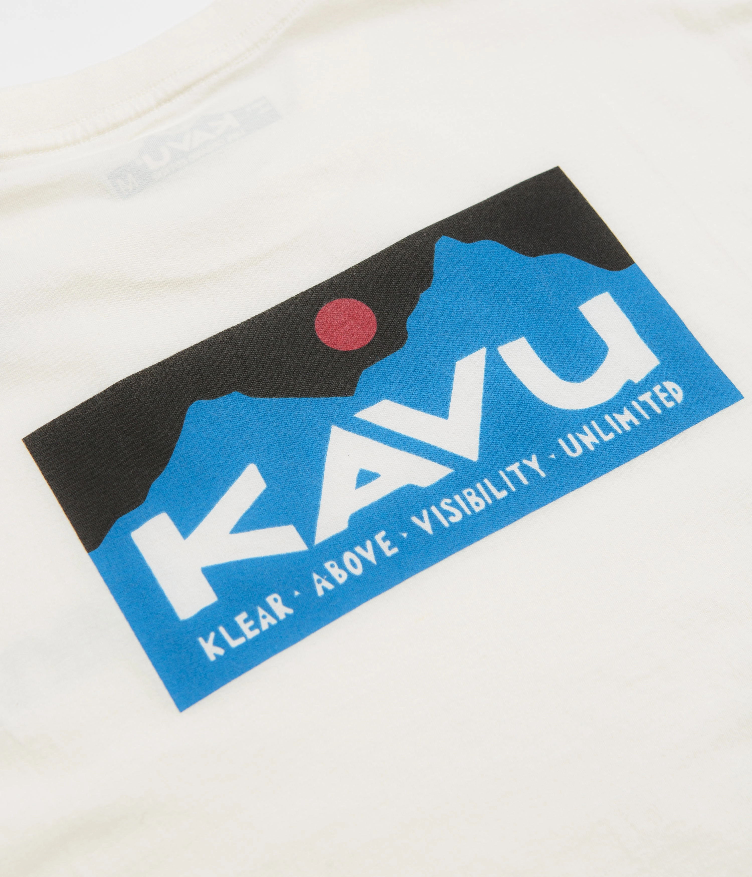 Thermal Regulation Fabric Stylish Look Kavu Klear Above Etch Art T-Shirt - Off White
