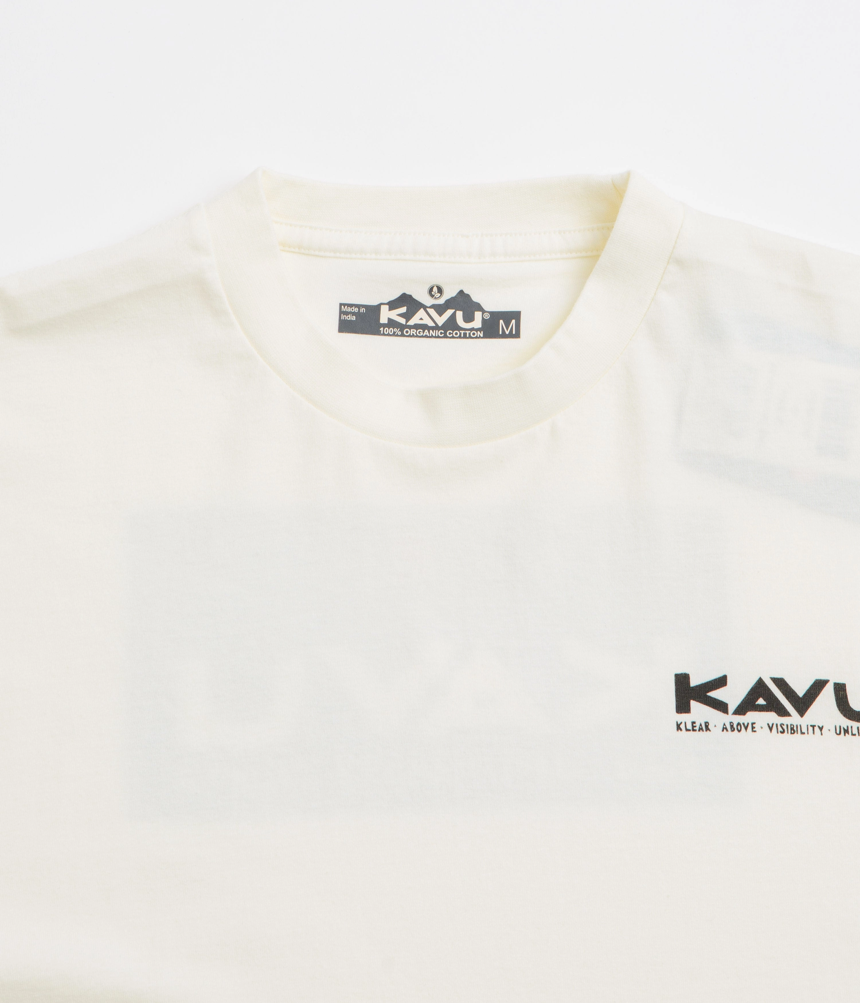 Kavu Klear Above Etch Art T-Shirt - Off White Striped modernity