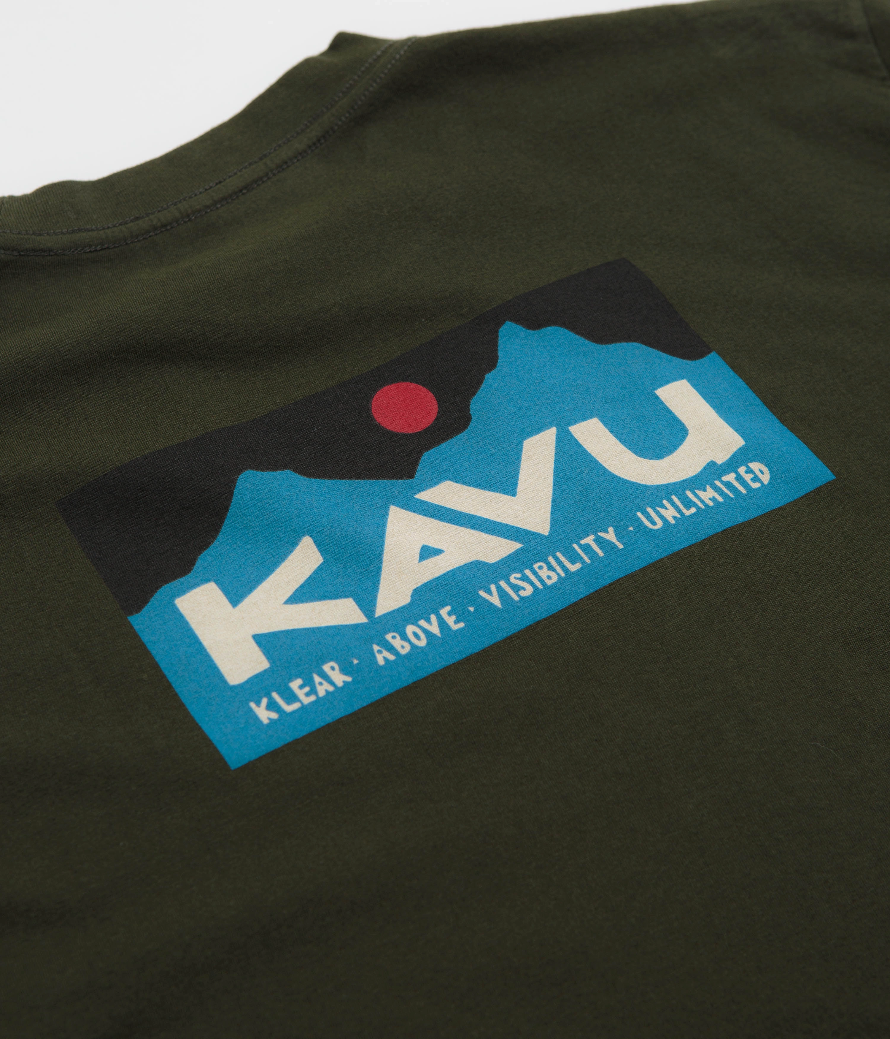 GarmentDyedTexture Reinforced Hemline Kavu Klear Above Etch Art T-Shirt - Rosin