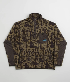 Kavu Teannaway Fleece - Mushroom Seeker PreShrunk Material Stylish Fit