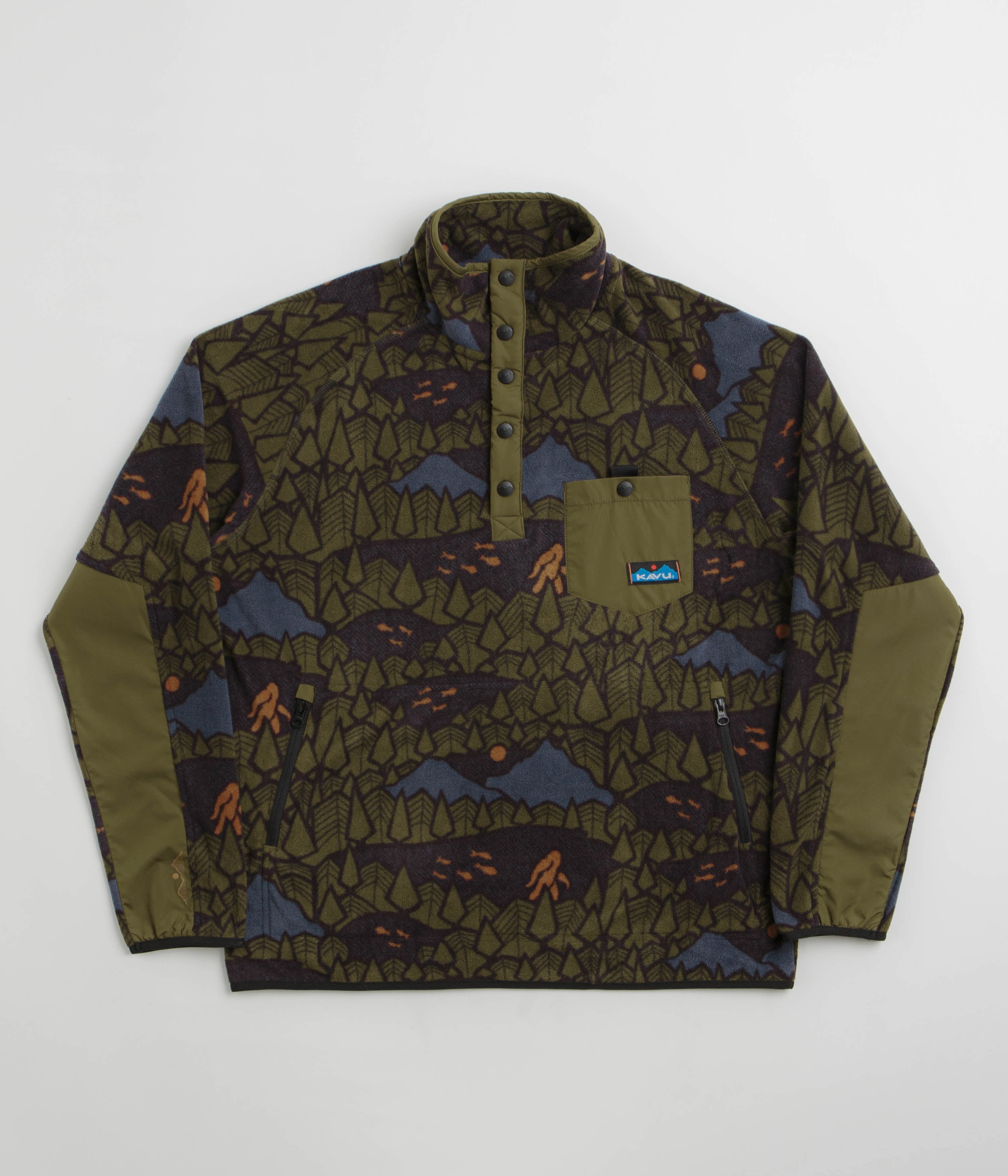 Loop Back Construction Kavu Teannaway Fleece - Sasquatch Night