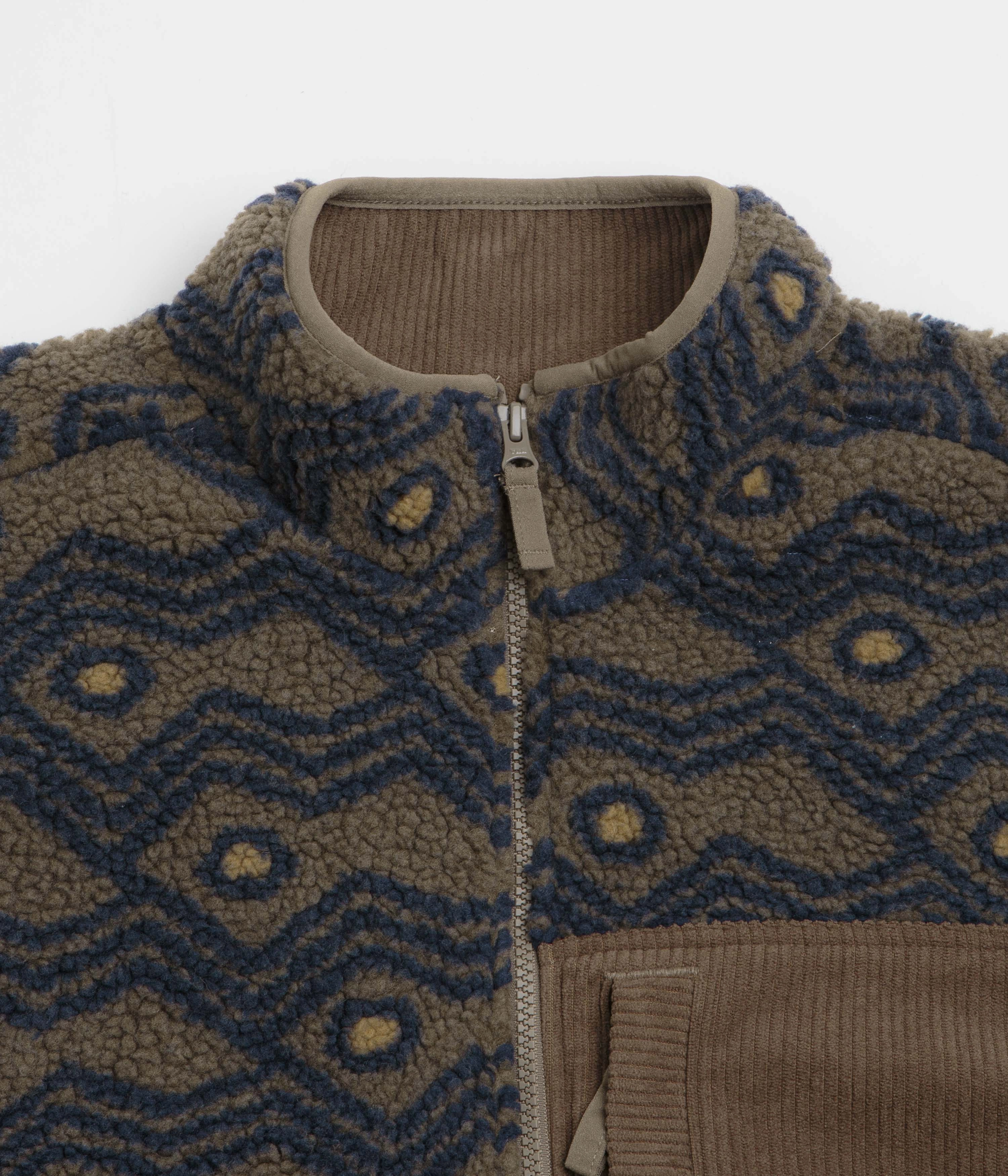 Athletic Fit Trail Ready Kavu Wayside Fleece - Walnut Mountain