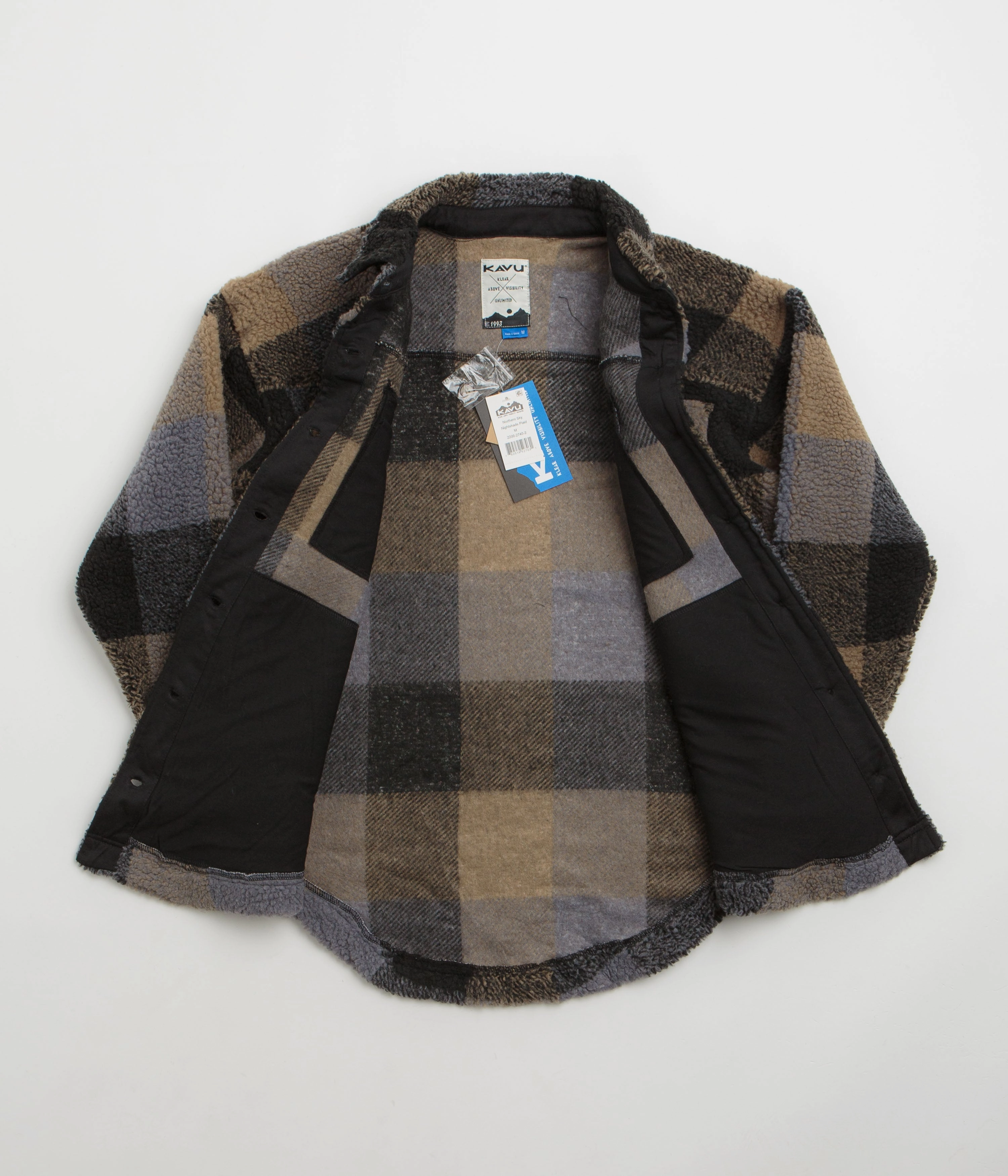 Kavu Womens Northern Sky Shirt Jacket - Nightshade Plaid FullLengthZip
