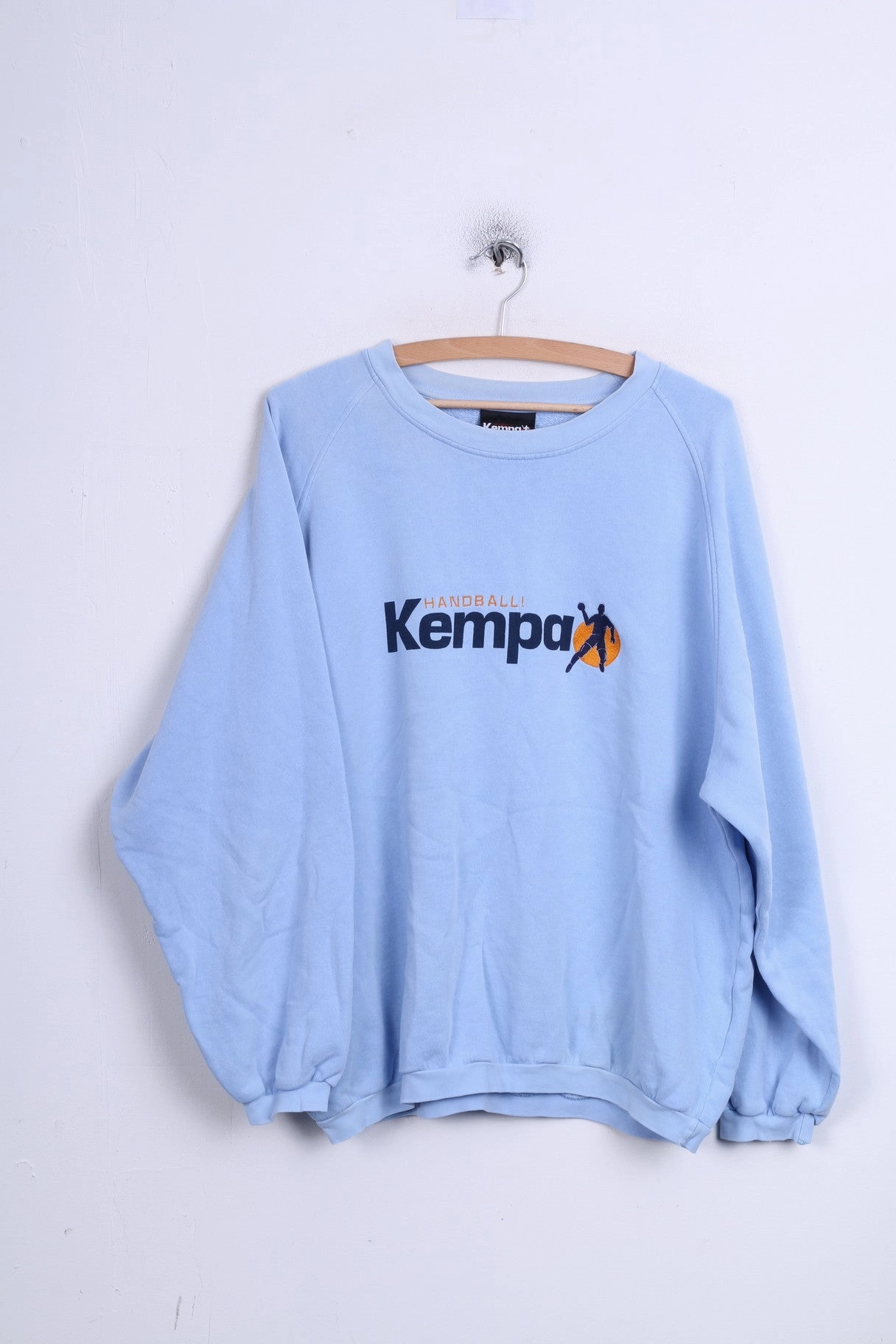 product weekday wear practicality KEMPA Mens M Sweatshirt Light Blue Hanosball Sport Crew Neck Jumper
