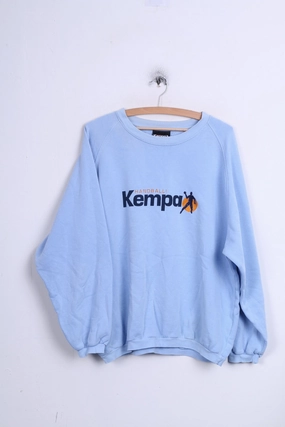 product weekday wear practicality KEMPA Mens M Sweatshirt Light Blue Hanosball Sport Crew Neck Jumper