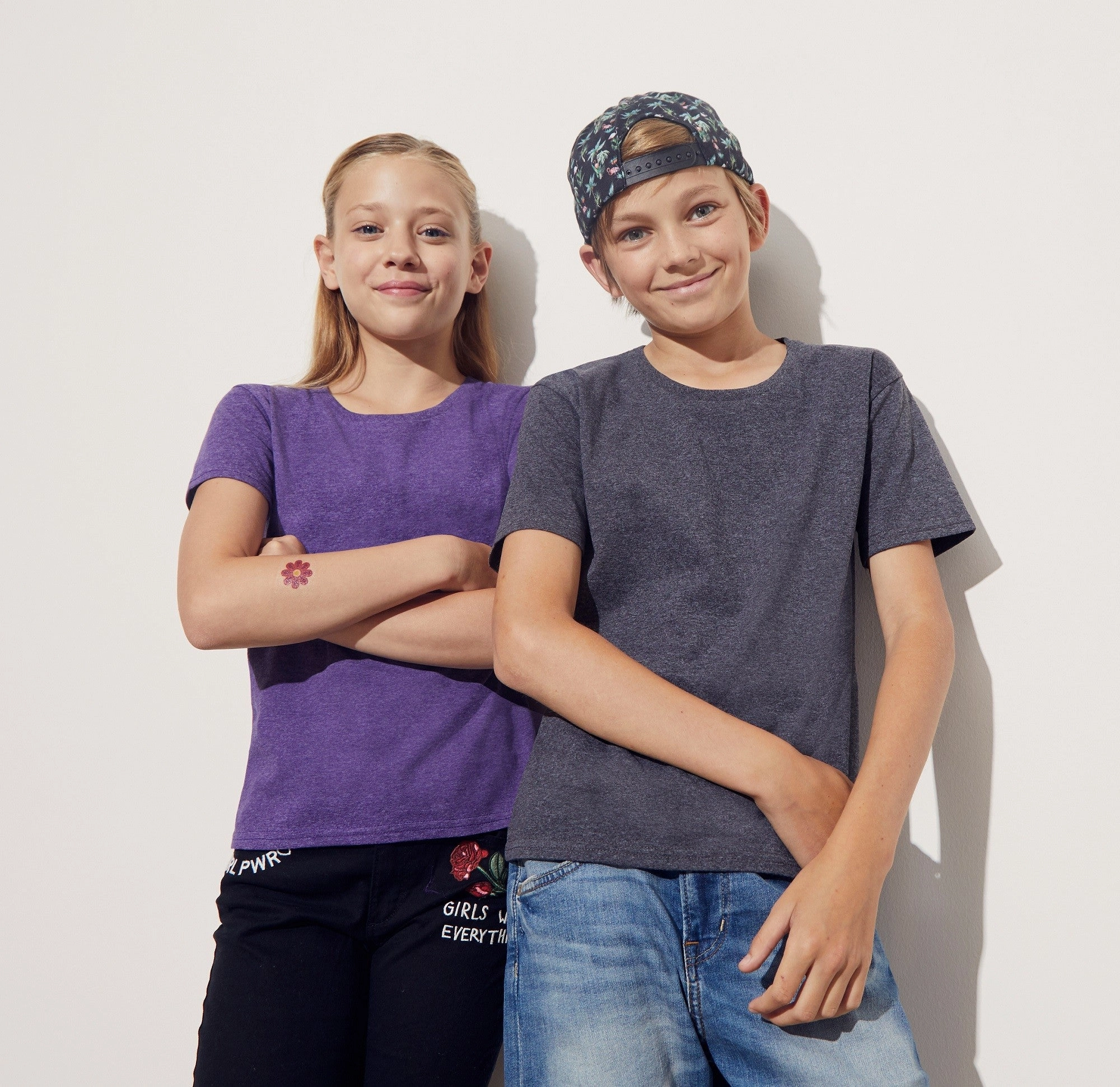 sequined details Kids Iconic T | BLACK