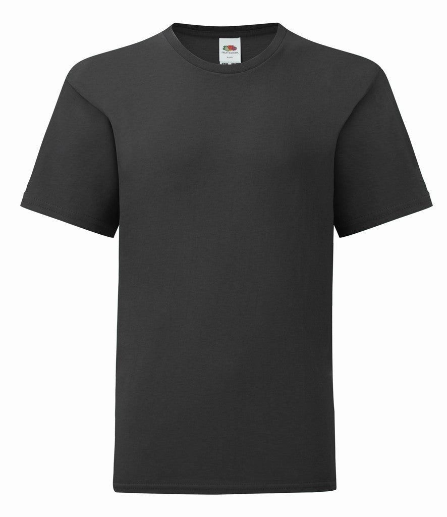 Kids Iconic T | BLACK Tight Fit