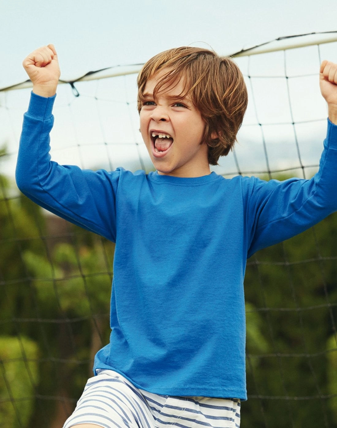 Workout Gear UV Protective Coating Kids Long Sleeve Valueweight T | BLACK