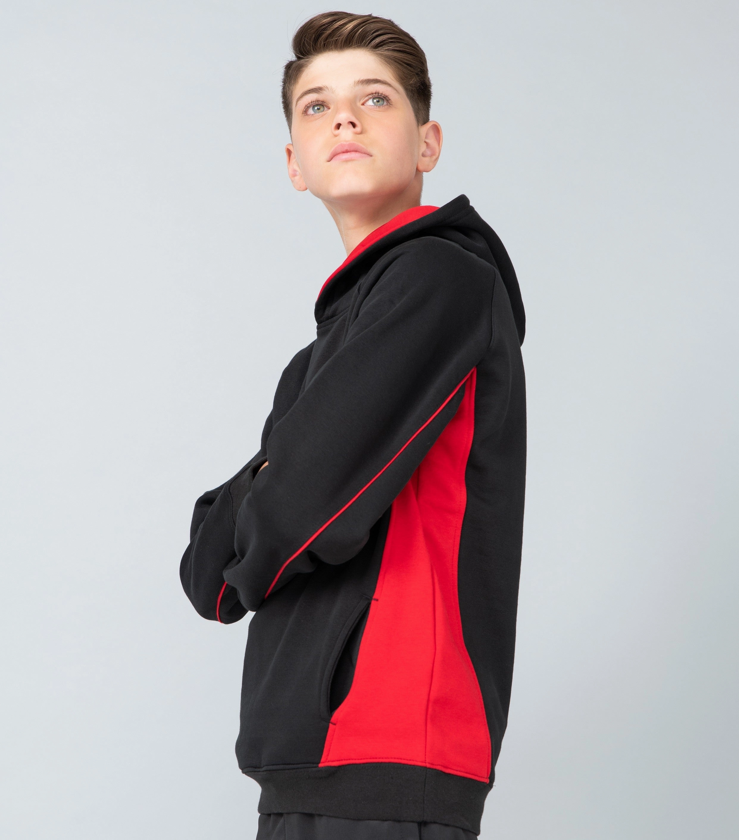 Masquerade wear Kids Pullover Hoodie | BLACK/RED
