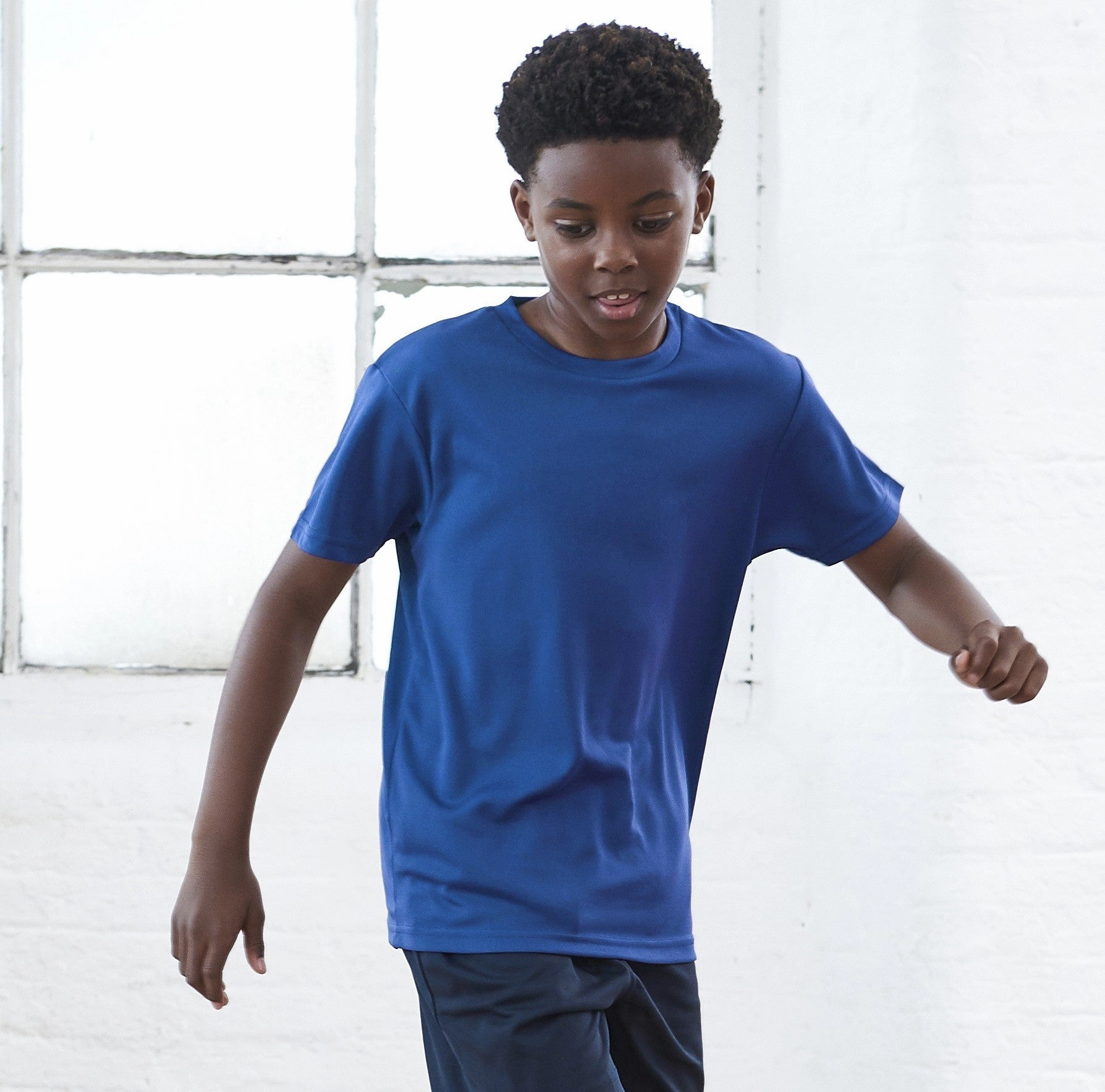 SustainableManufacturing Kids Recycled Cool T-Shirt | ARCTIC WHITE