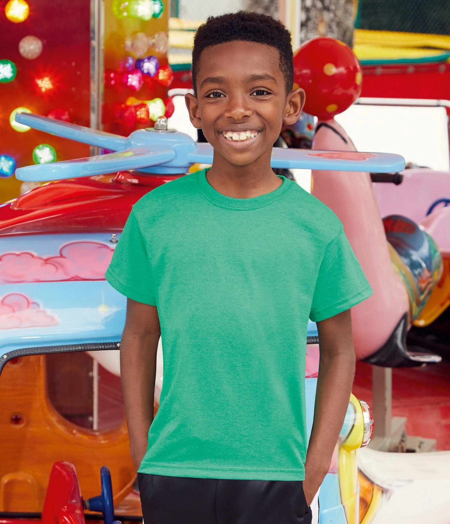 Stylish Wear FlexibleCollarOptions Kids Valueweight T | BLACK